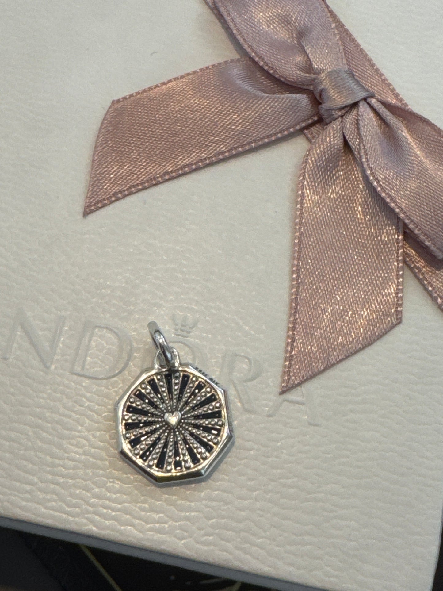 Genuine Pandora Me Enamel Galaxy Sky CZ Medallion Large Charm