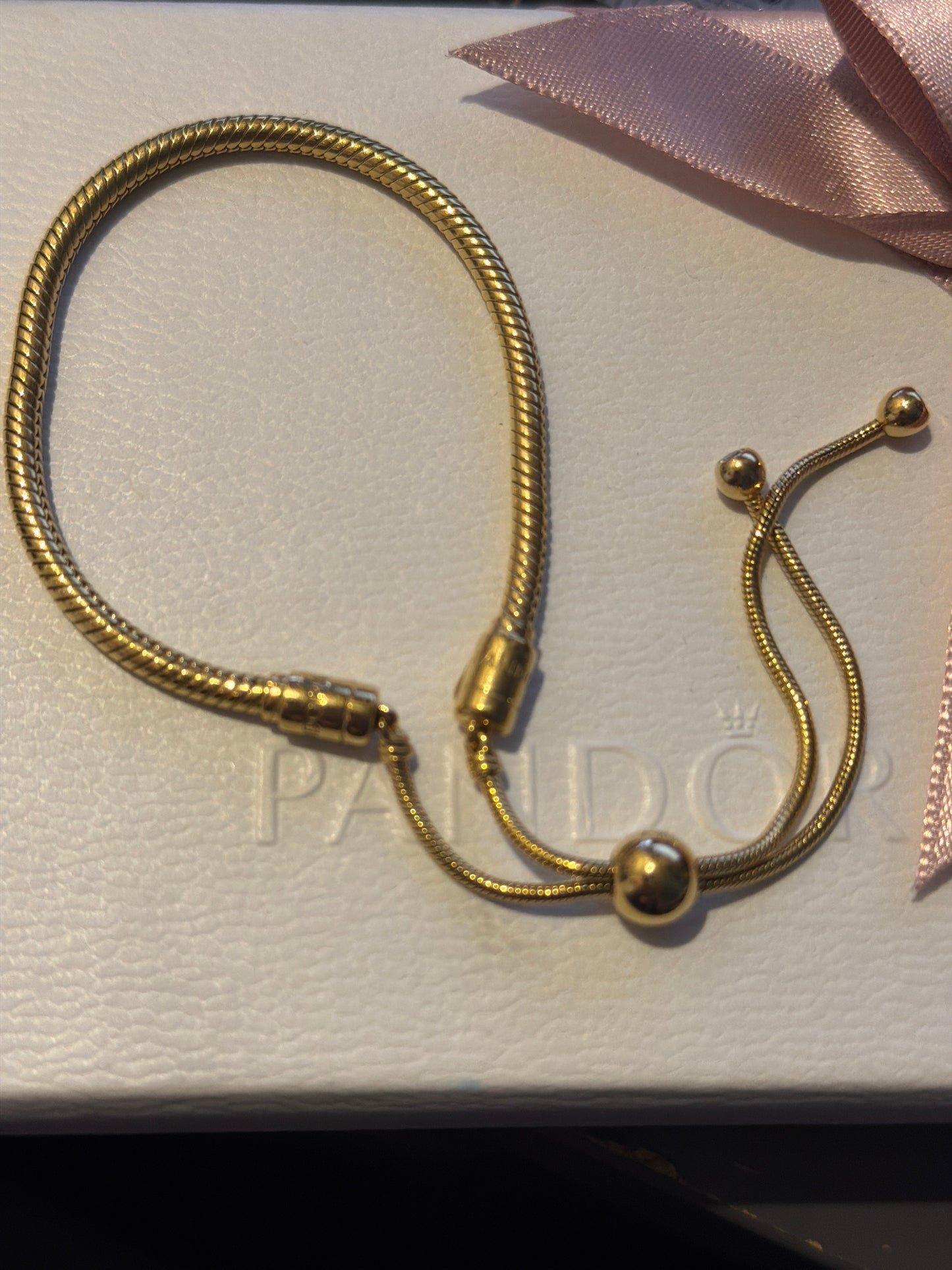 Genuine Pandora Shine Slider Tennis Bracelet