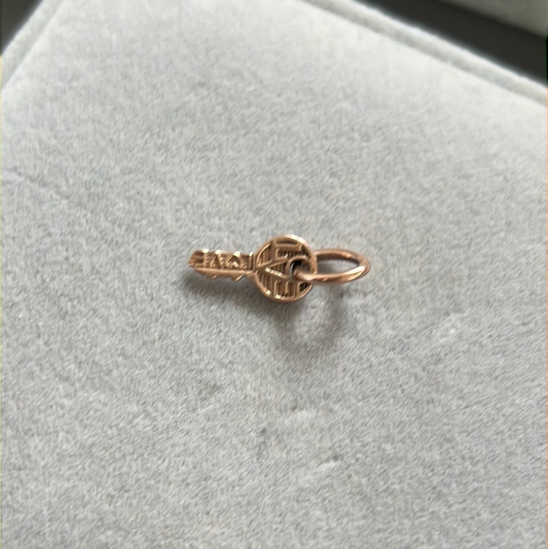 Genuine Pandora Rose Gold Regal Key Charm