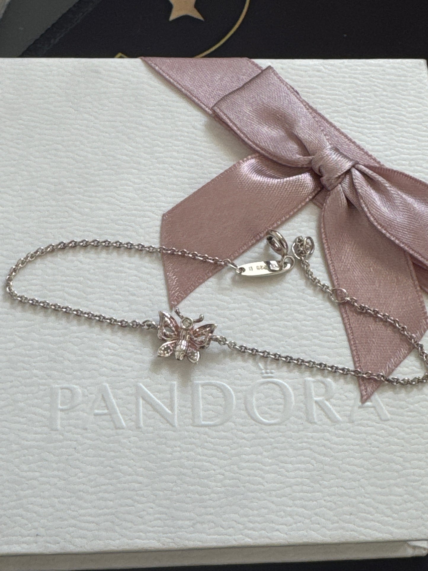 Genuine Thomas Sabo Sweet Diamond Butterfly Bracelet 19cm