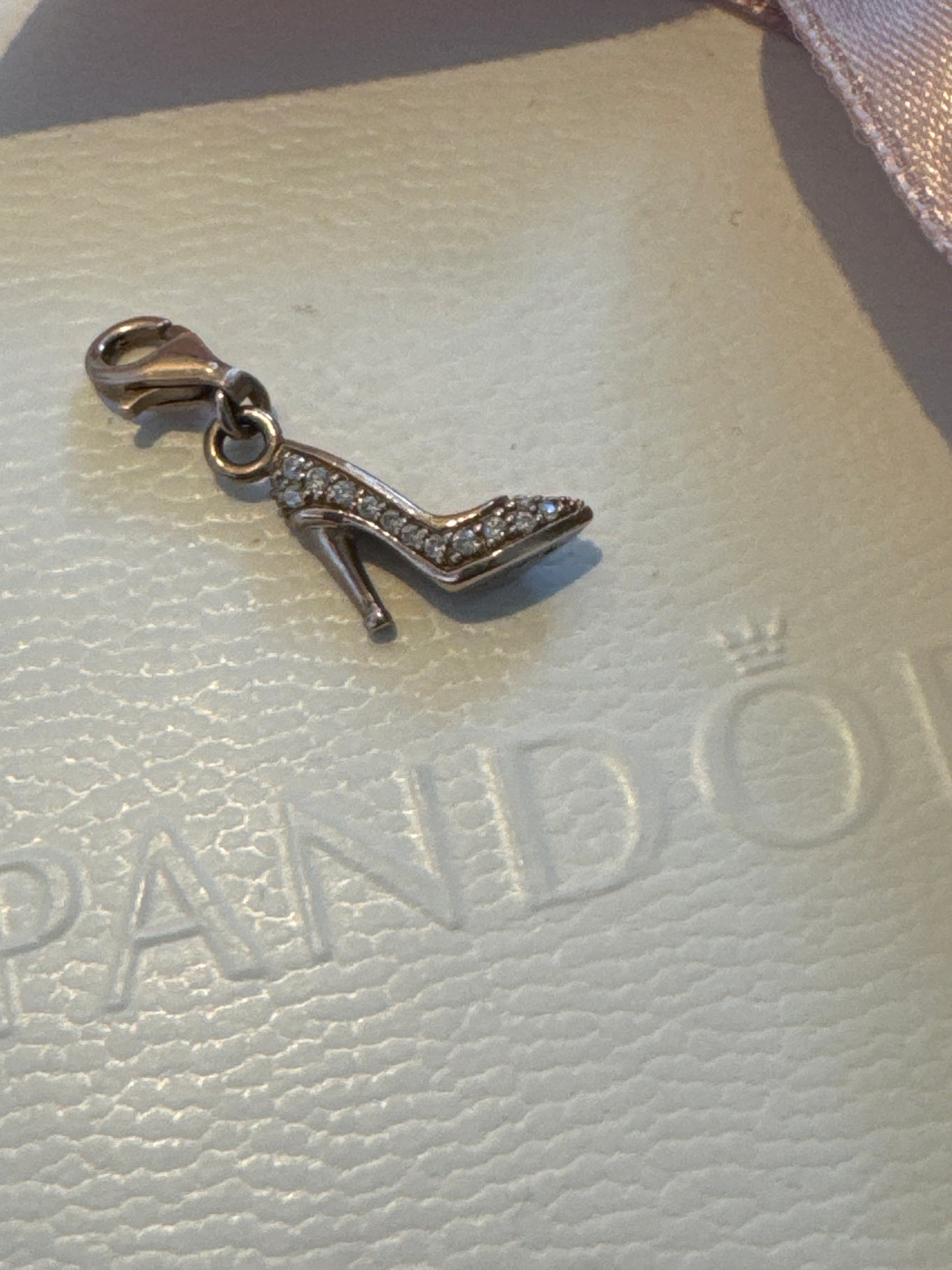 Genuine Thomas Sabo Pave high Heel Shoe Dangle Charm