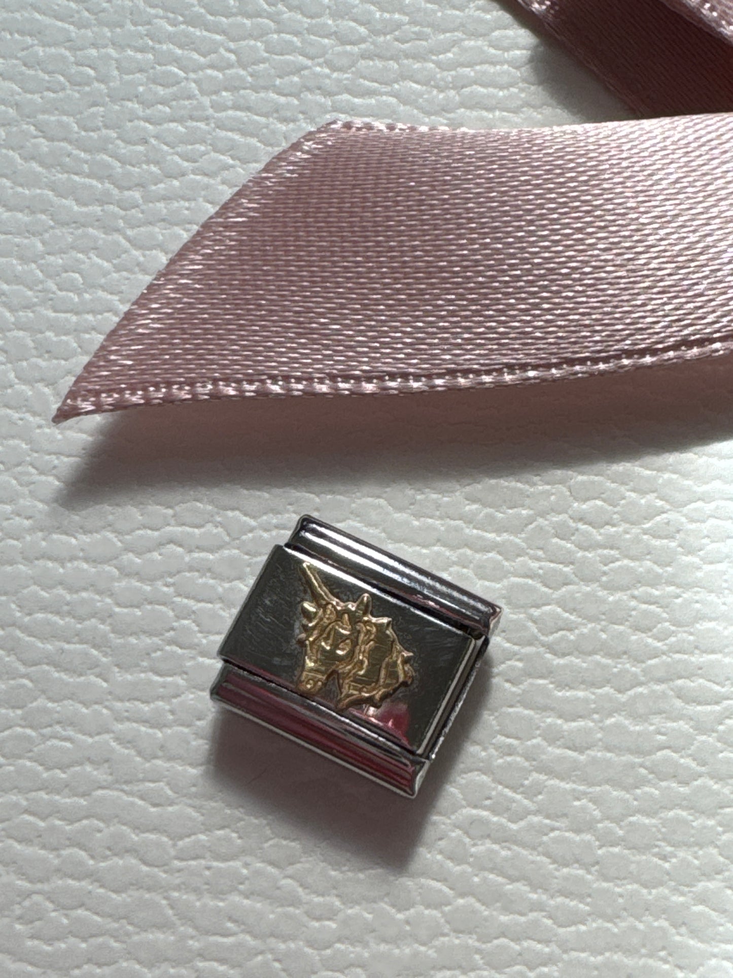 Genuine Nomination Silver Link Charm Unicorn Animal