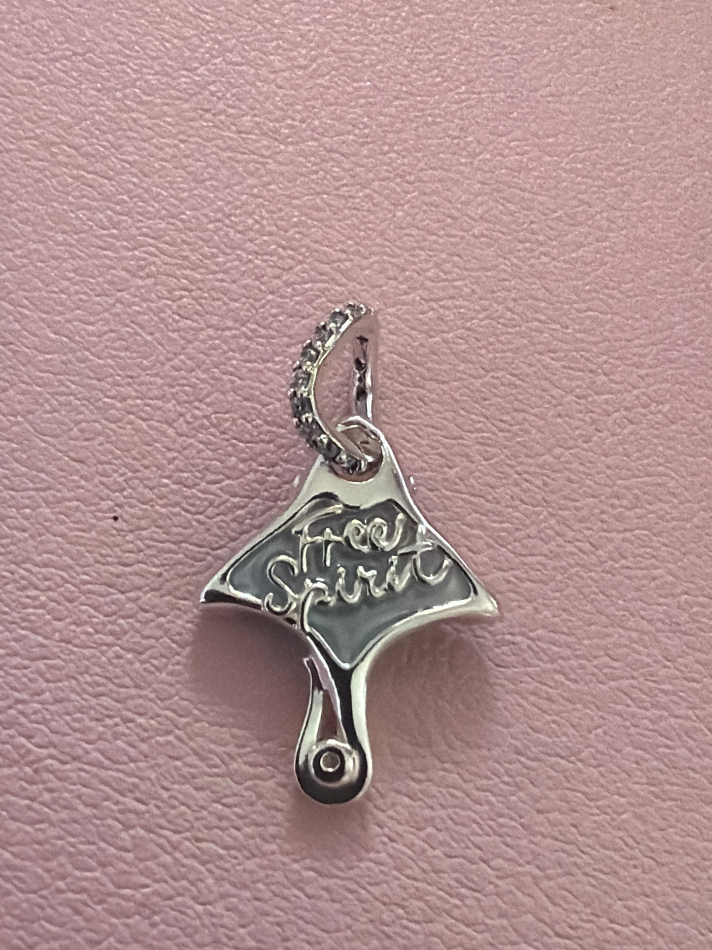 Genuine Pandora New Style Stingray Mantaray Free Spirit Dangle Pendant Charm