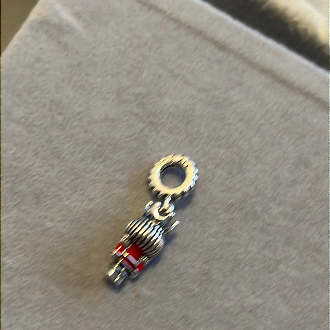 Genuine Pandora Christmas Enamel Nutcracker 2022 Dangle Charm
