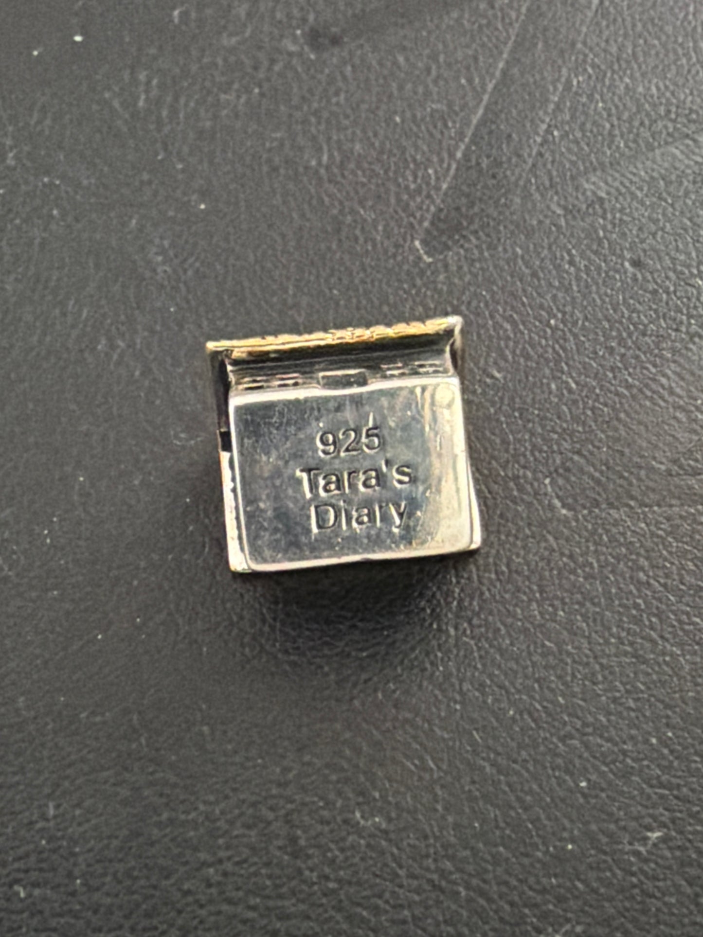 Sterling Silver Tara's Diary Cute Cottage Two Tone Charm