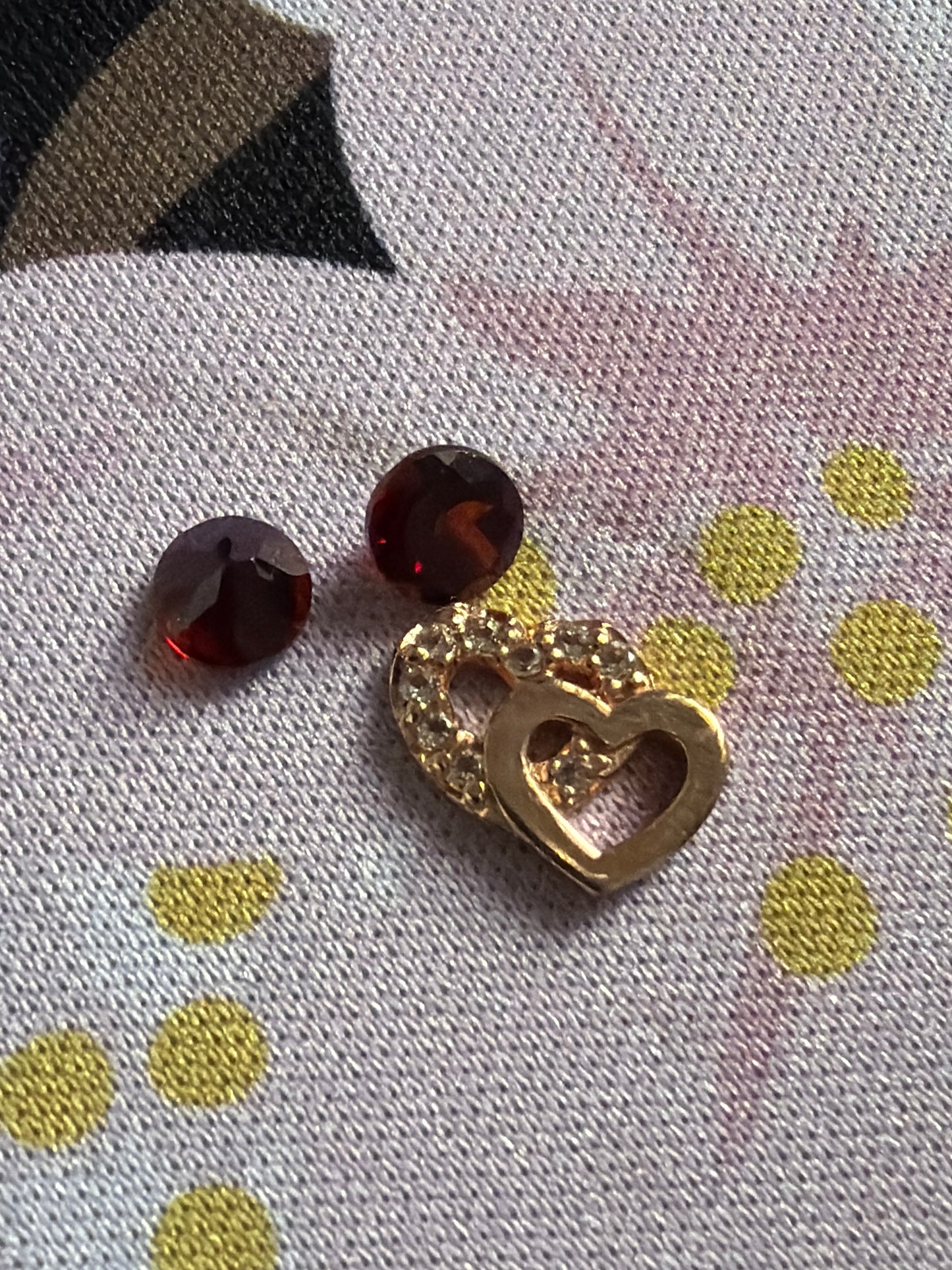 Genuine Hot Diamond Emozioni Petite Memory Locket Charms Rose Gold Interlinked Heart Garnet