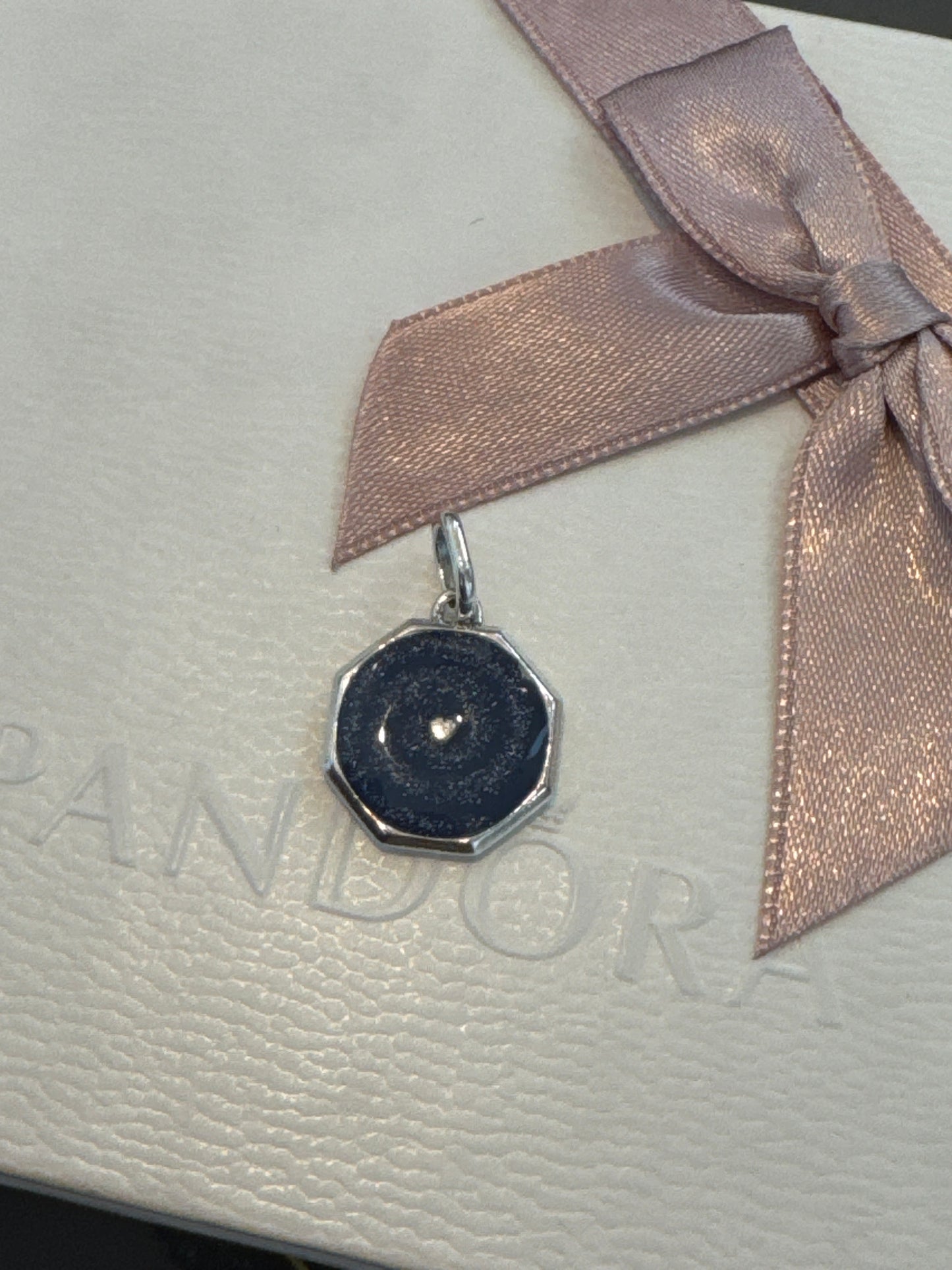 Genuine Pandora Me Enamel Galaxy Sky CZ Medallion Large Charm