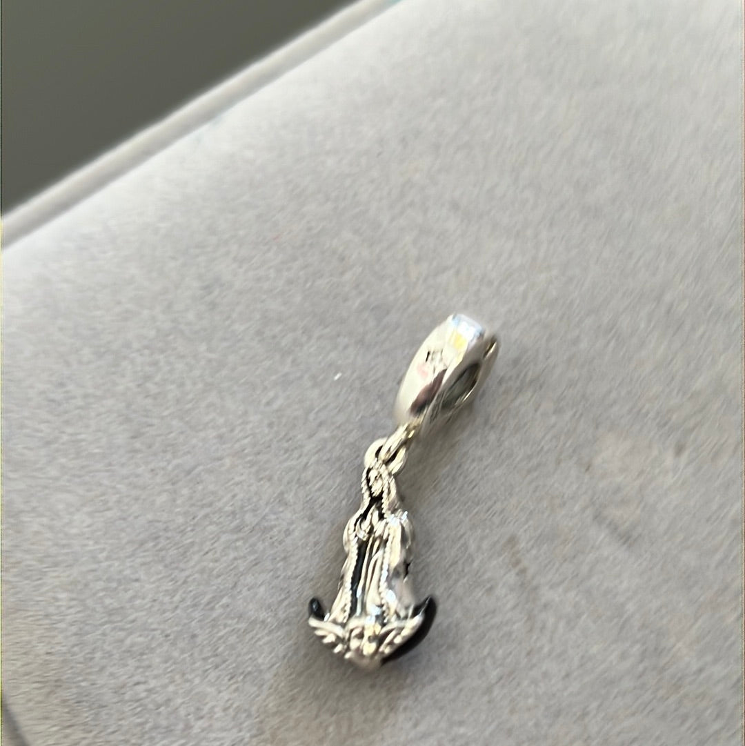 Genuine Pandora The Virgin Mary Enamel Dangle Charm Christianity