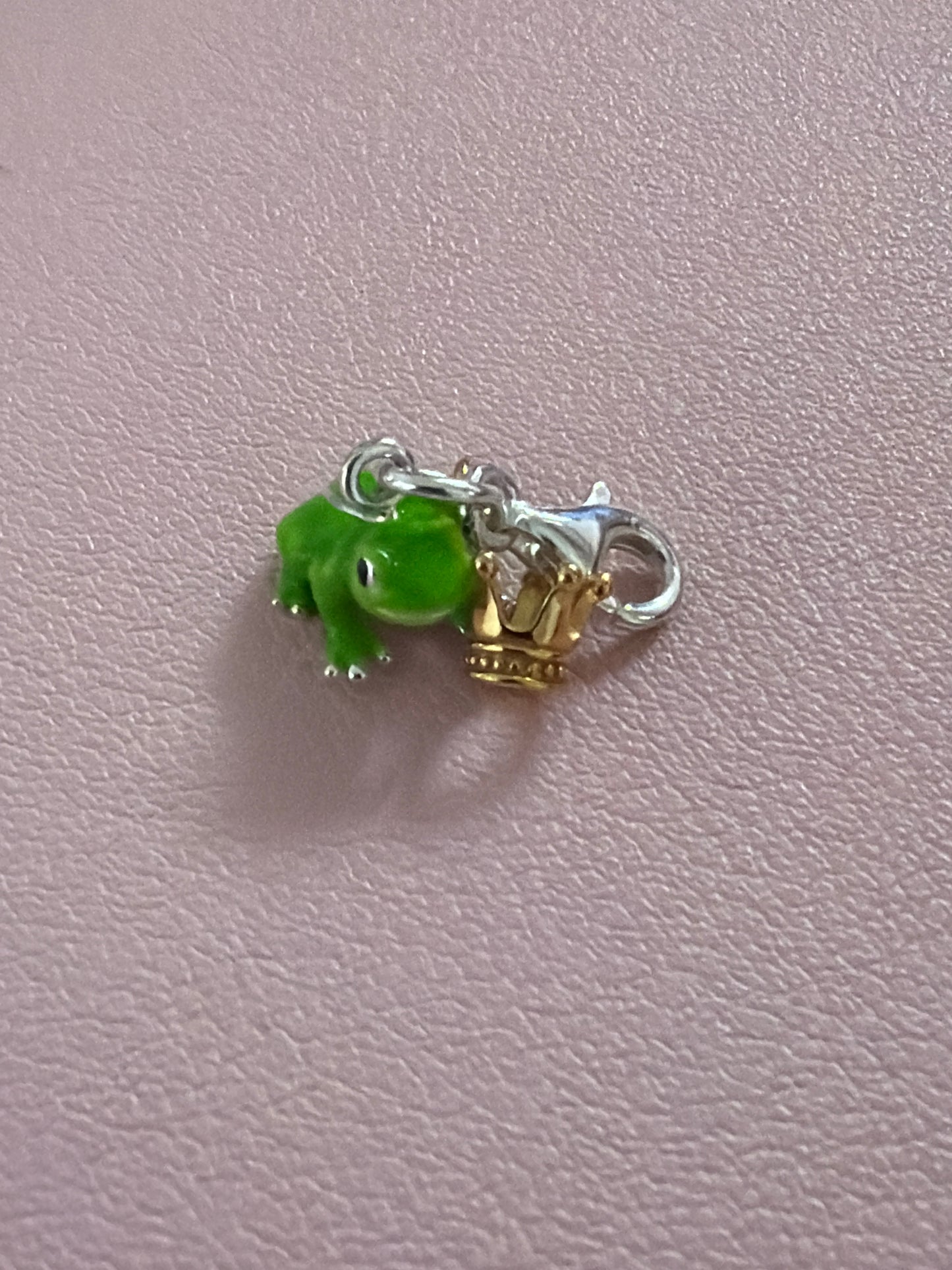 Genuine Thomas Sabo Two Tone Enamel Frog Prince Dangle Clip Charm