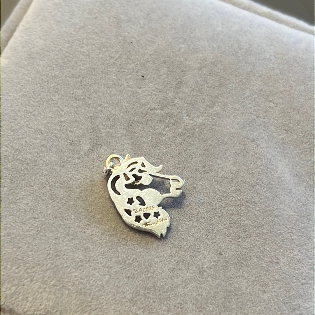 Genuine Thomas Sabo Silver Unicorn Openwork Flat Dangle Charm