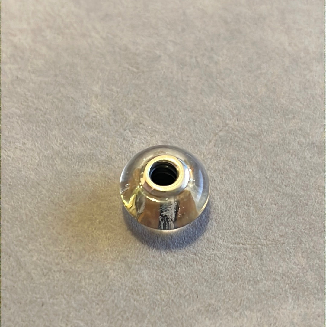 Genuine Pandora Pink Shimmering Stripe Murano