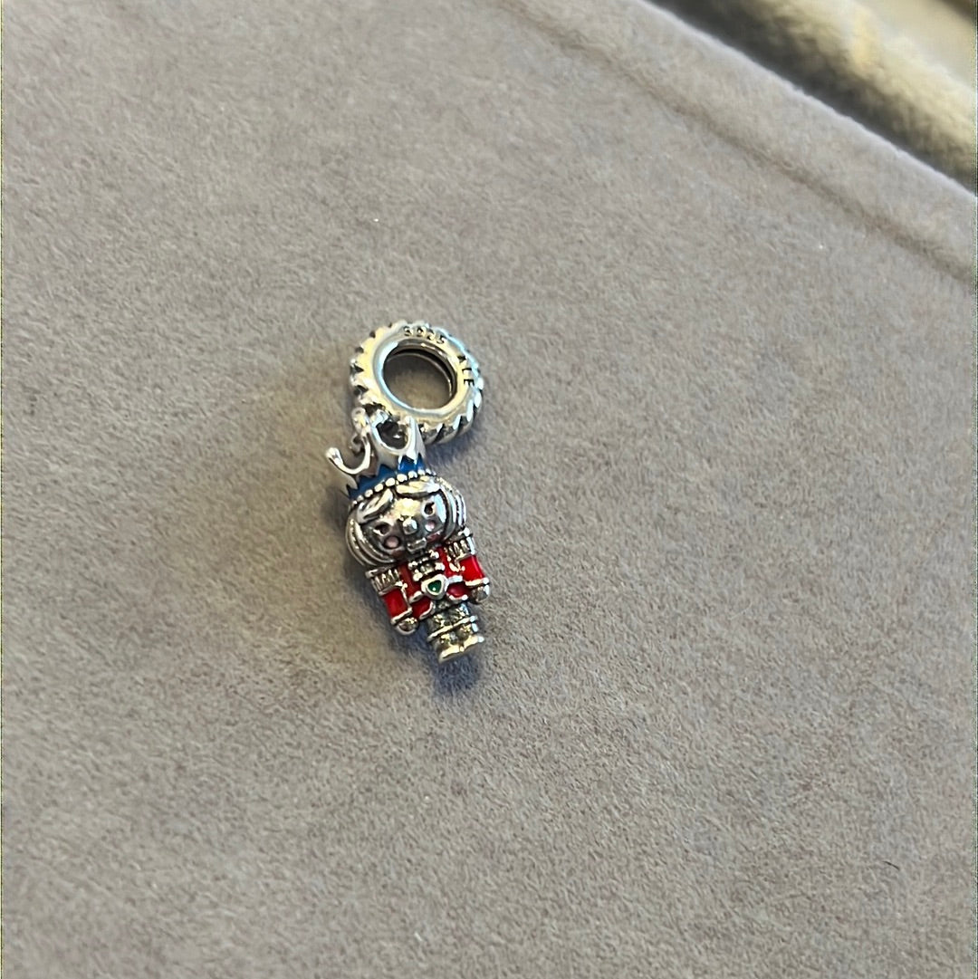 Genuine Pandora Christmas Enamel Nutcracker 2022 Dangle Charm
