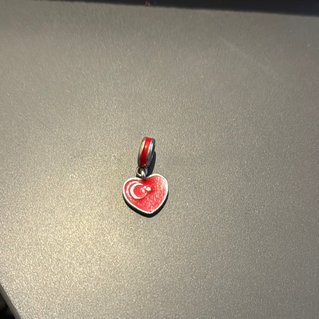 Genuine Pandora Spanish Flag Enamel Travel Dangle Charm Turkey