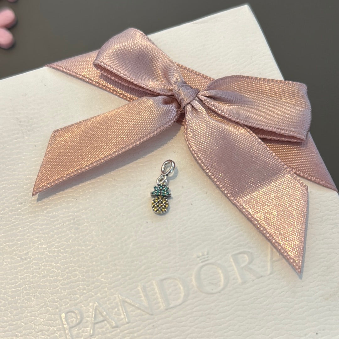 Genuine Pandora Essence Me Dangle Tiny Pave Pineapple Charm