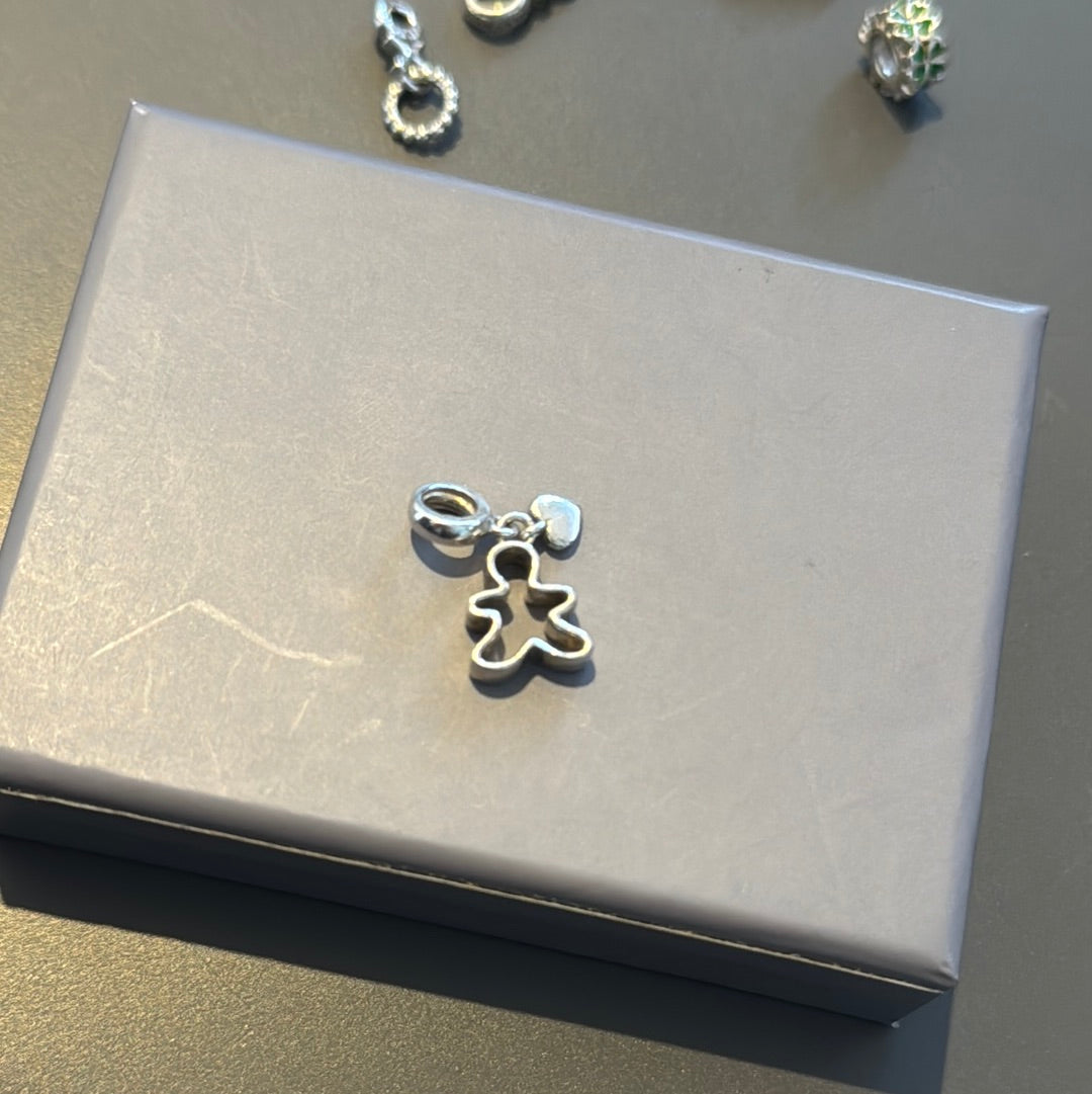 Genuine Chamilia Gingerbread Man Cookie Cutter Dangle Charm