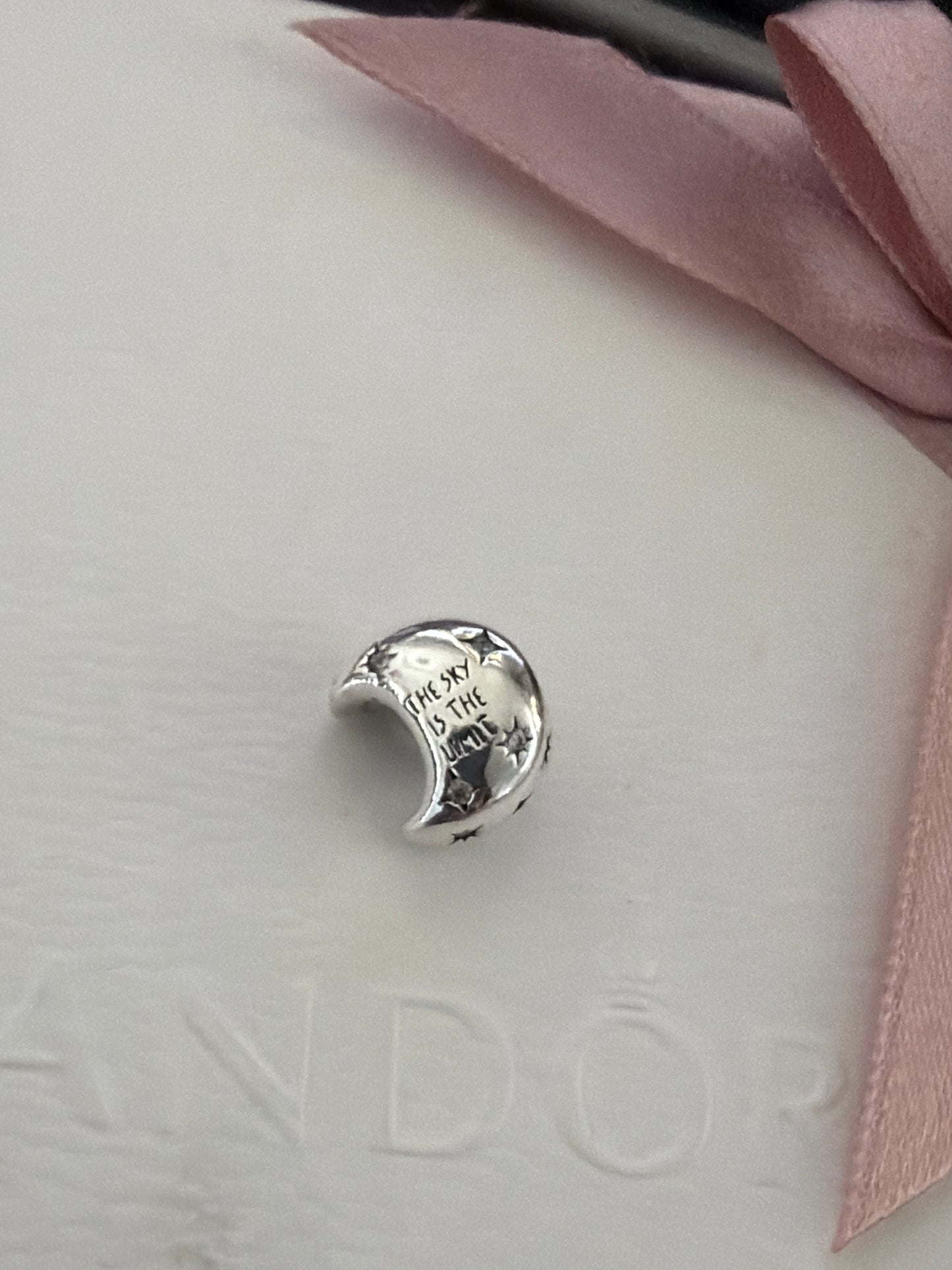Genuine Pandora Pave Moon - The Sky's the Limit Charm