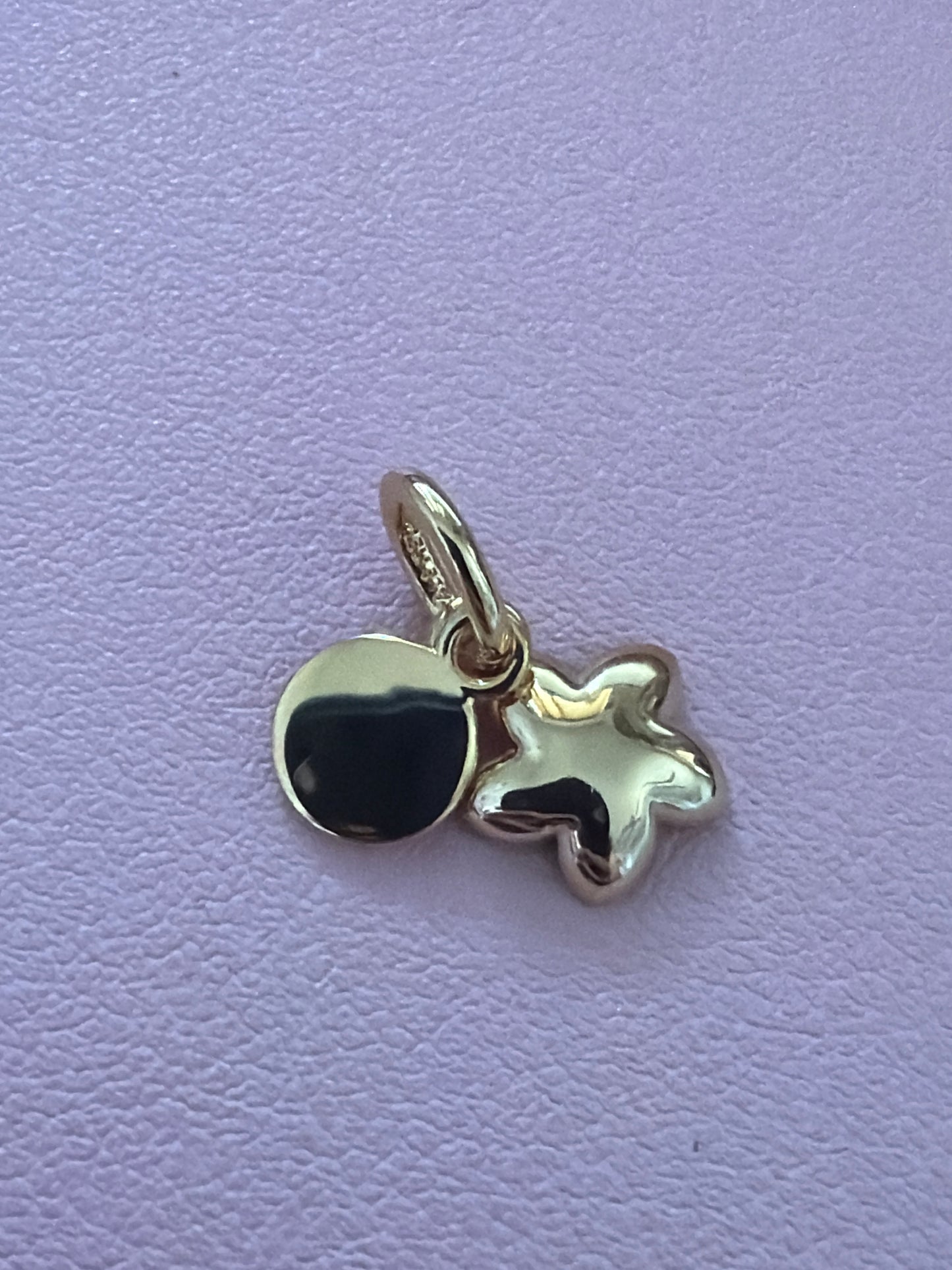 Genuine Pandora Disney Moana Pink Enamel Hibiscus Flower Pendant