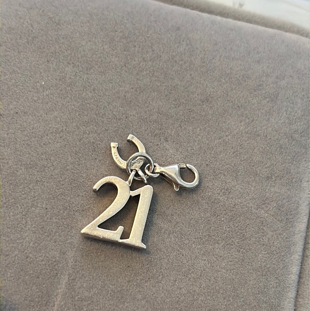 Thomas Sabo 21st birthday Horseshoe Dangle Clip Charm