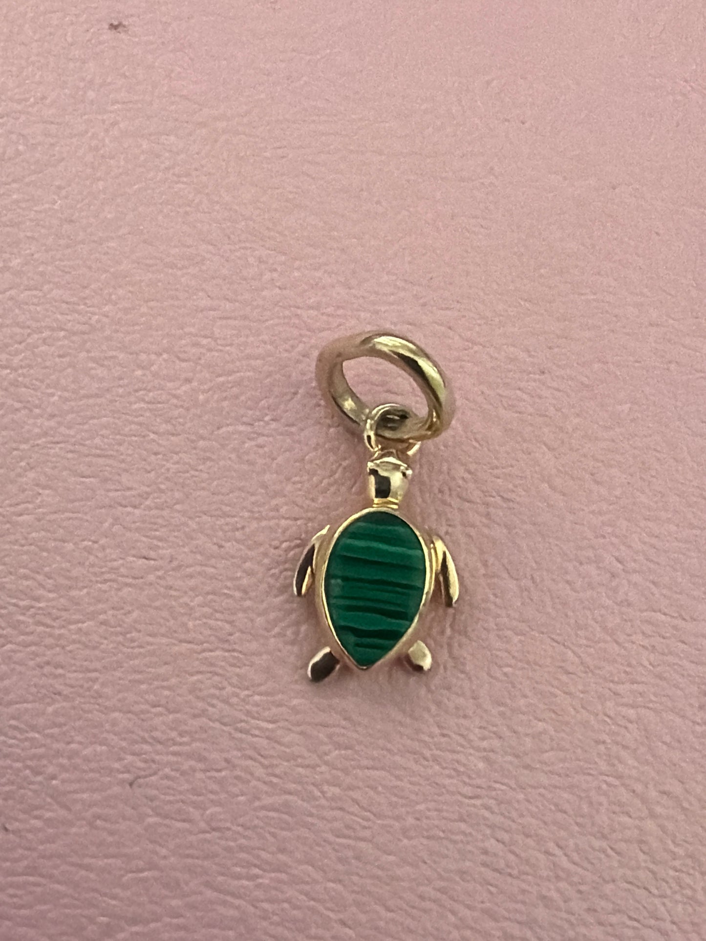 Genuine Pandora Me Shine Gold Turtle With Green Enamel Dangle Charm