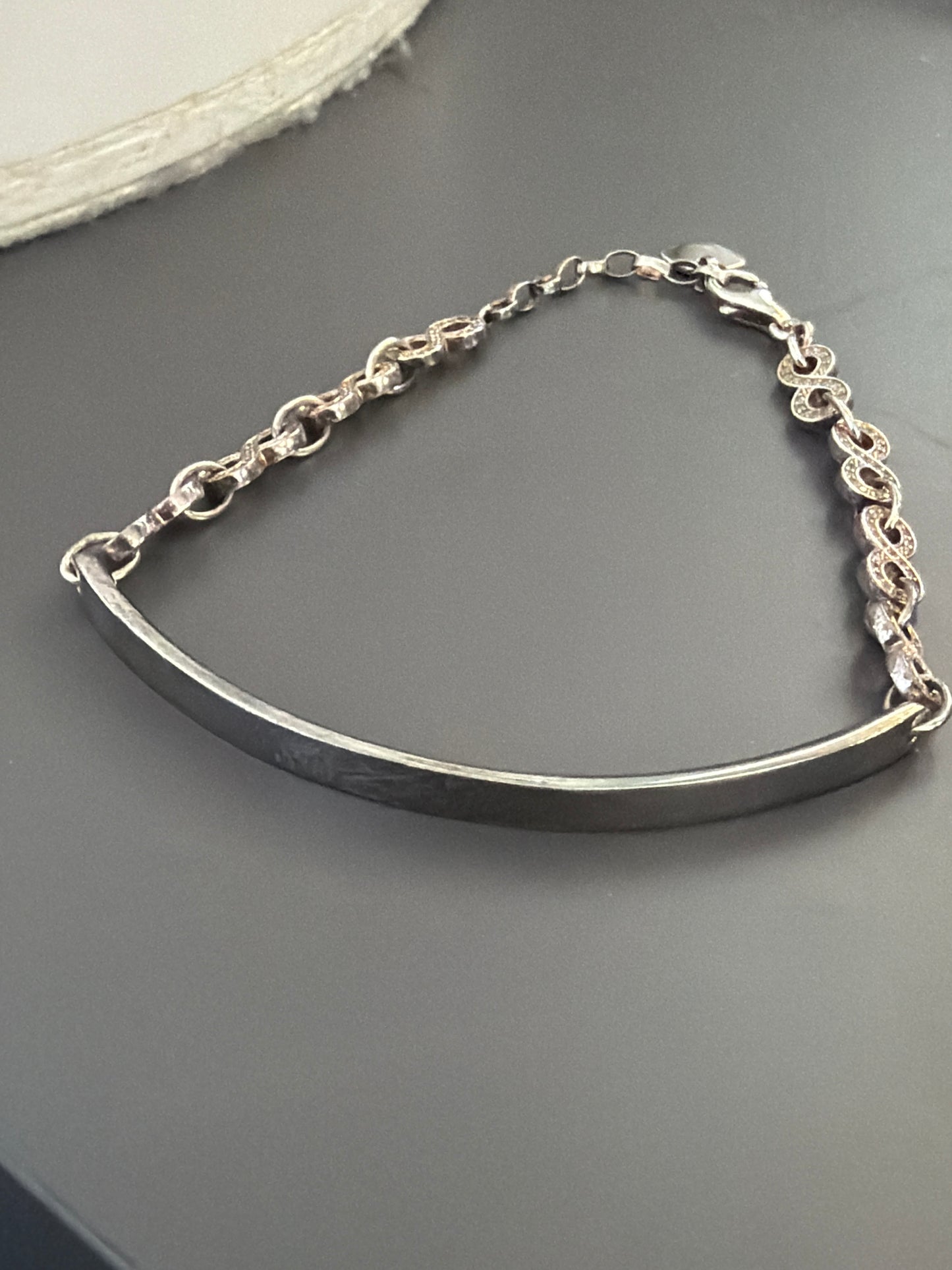 Genuine Thomas Sabo Pave Infinity Love Bridge 19cm Mens?