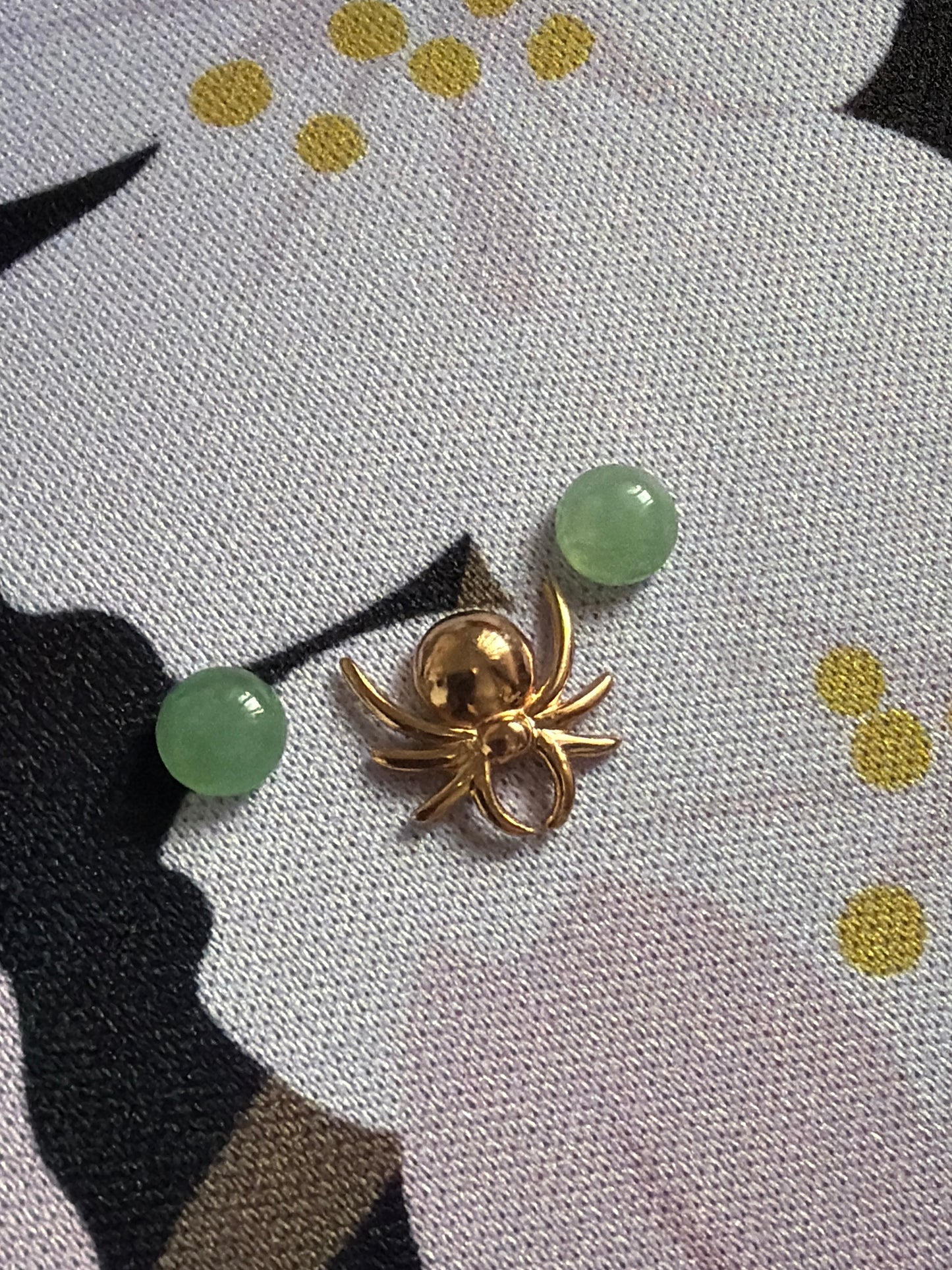 Genuine Hot Diamond Emozioni Petite Memory Locket Charms Rose Gold Peridot Spider