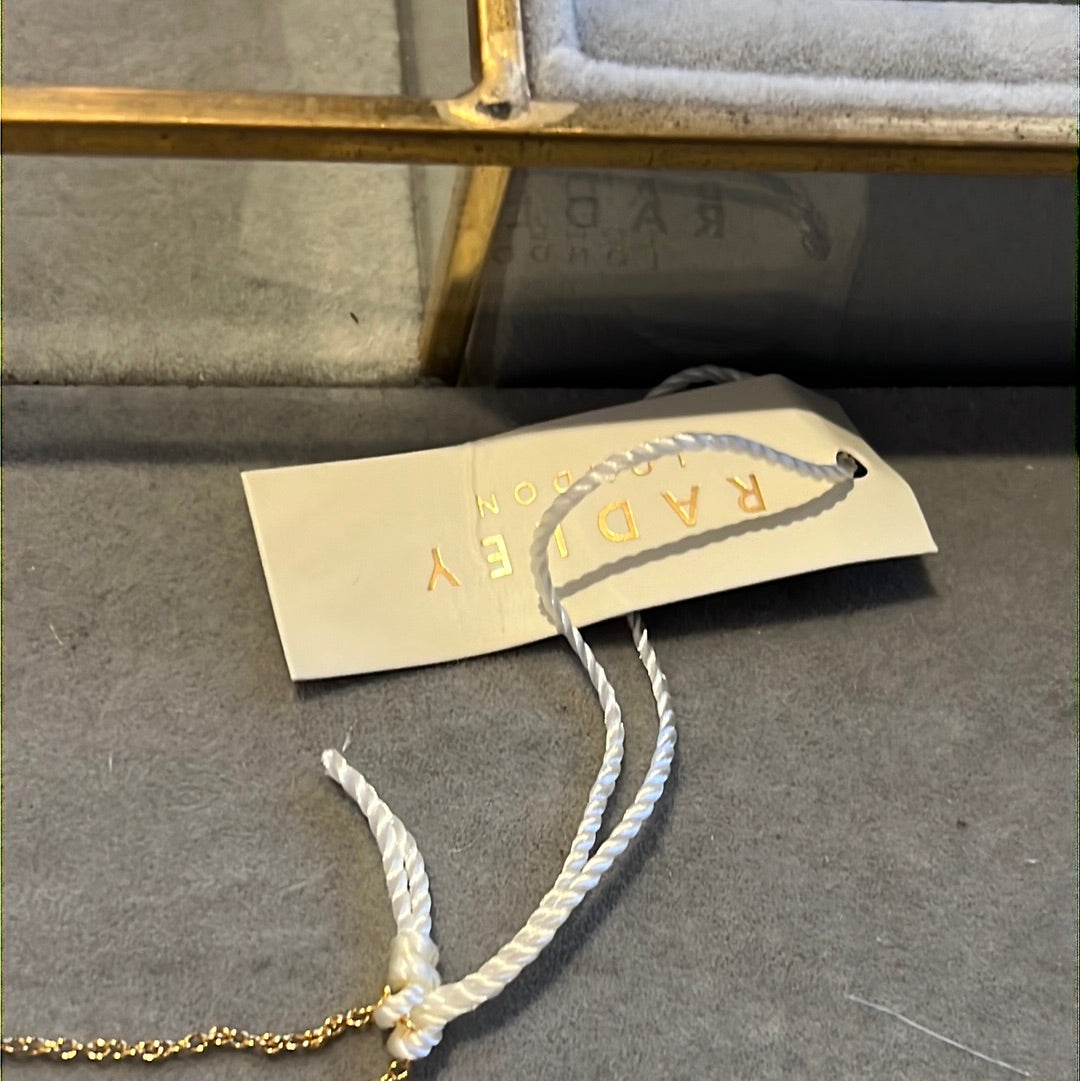 Genuine Radley Gold Plated Dog and Star Bracelet Adjustable Up To 22cm