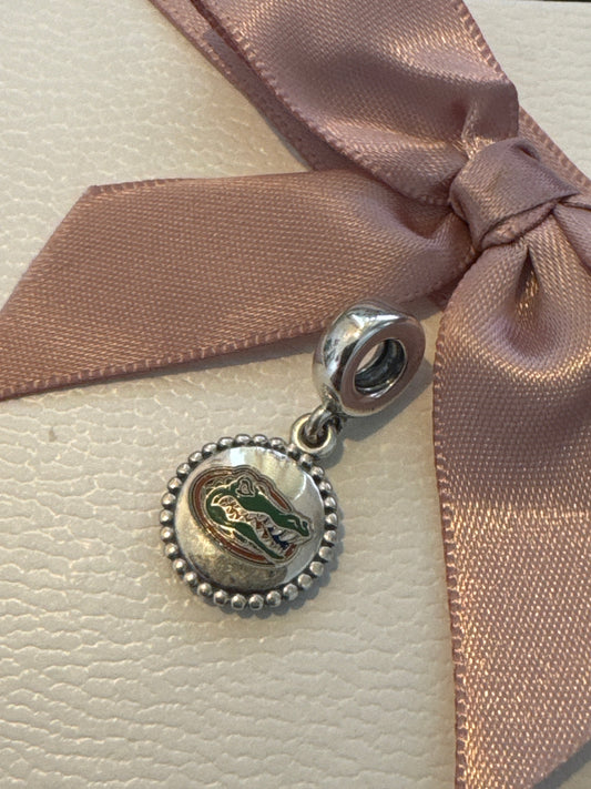 Genuine Pandora HTF USA Florida Alligator Enamel Dangle Charm
