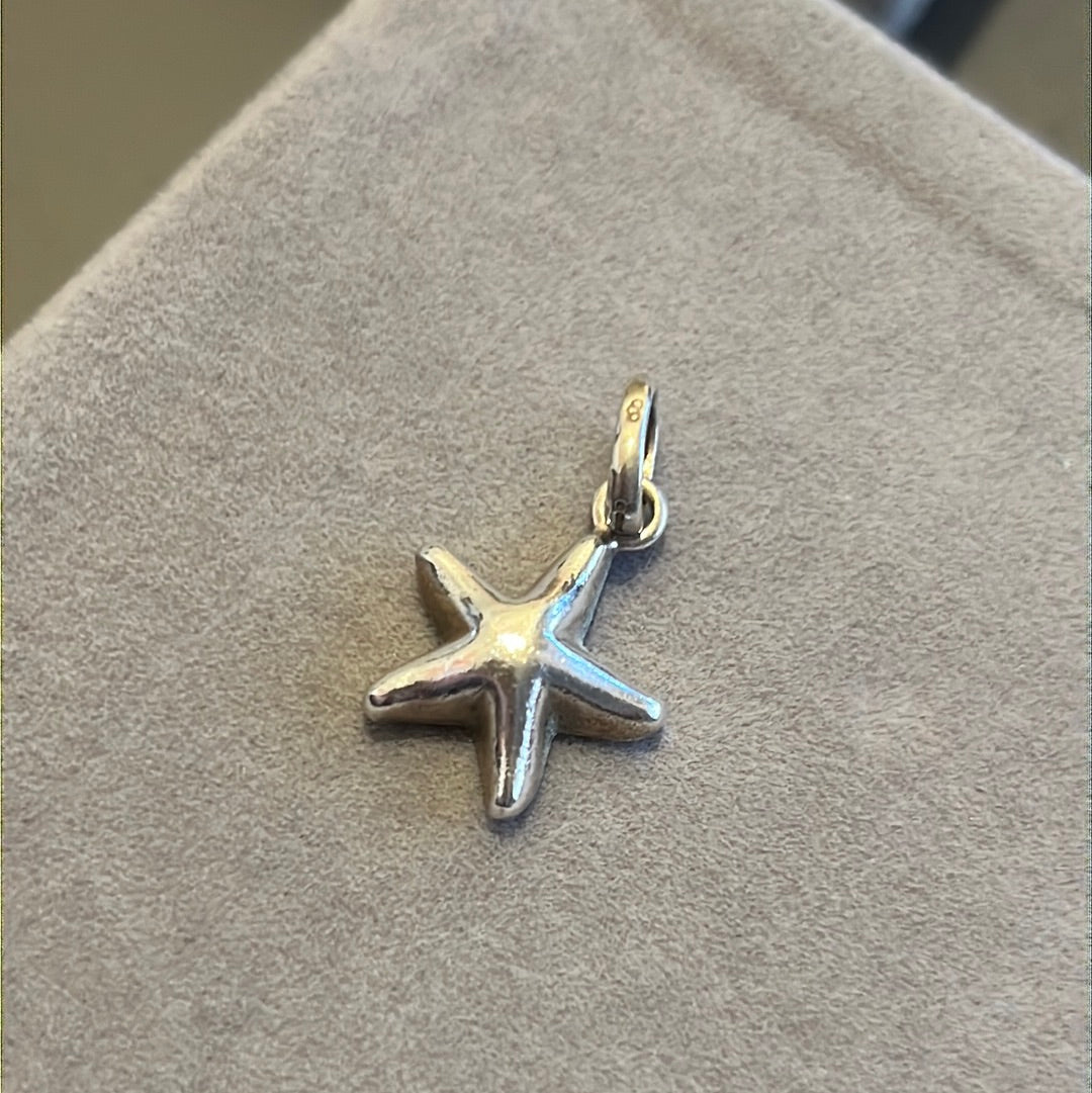 Genuine Links of London Large Silver Starfish Dangle