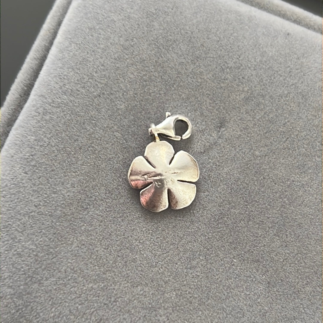 Genuine Thomas Sabo Enamel Pansy Flower Dangle Charm