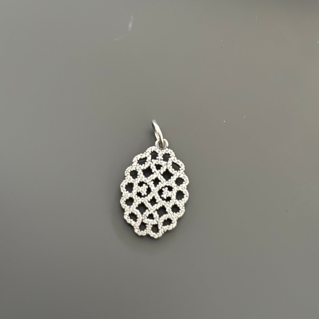 Genuine Pandora Sparkling Open Lace Pendant RARE