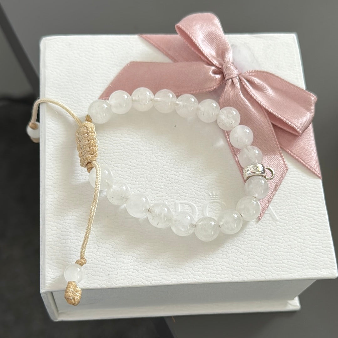 Genuine Thomas Sabo White Gem Stone Bracelet Slider Material Medium