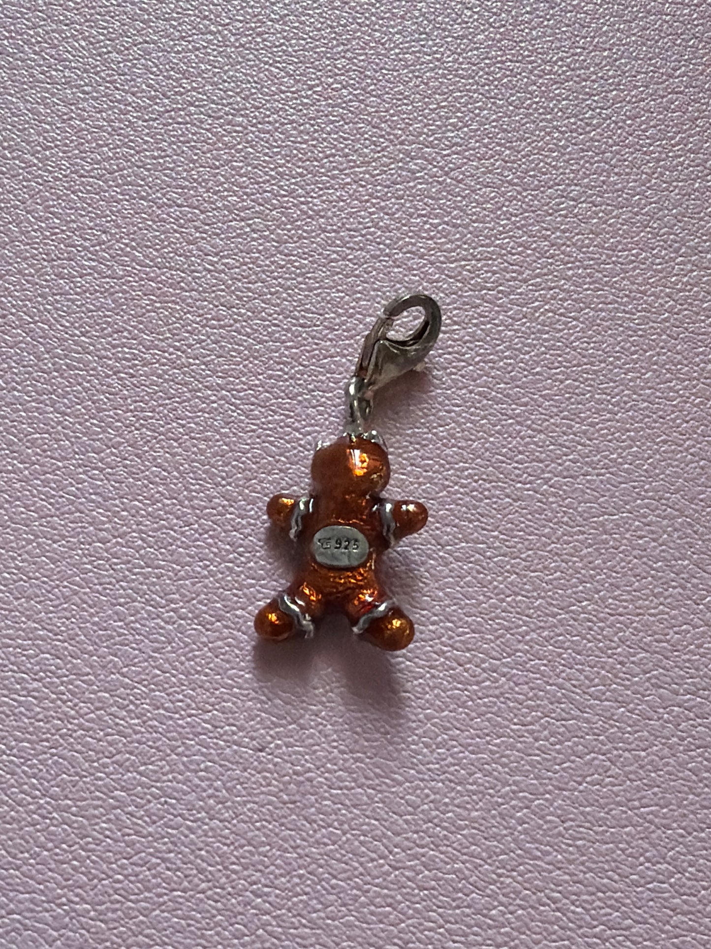 Genuine Thomas Sabo Enamel Gingerbread Man Christmas Enamel Dangle Charm