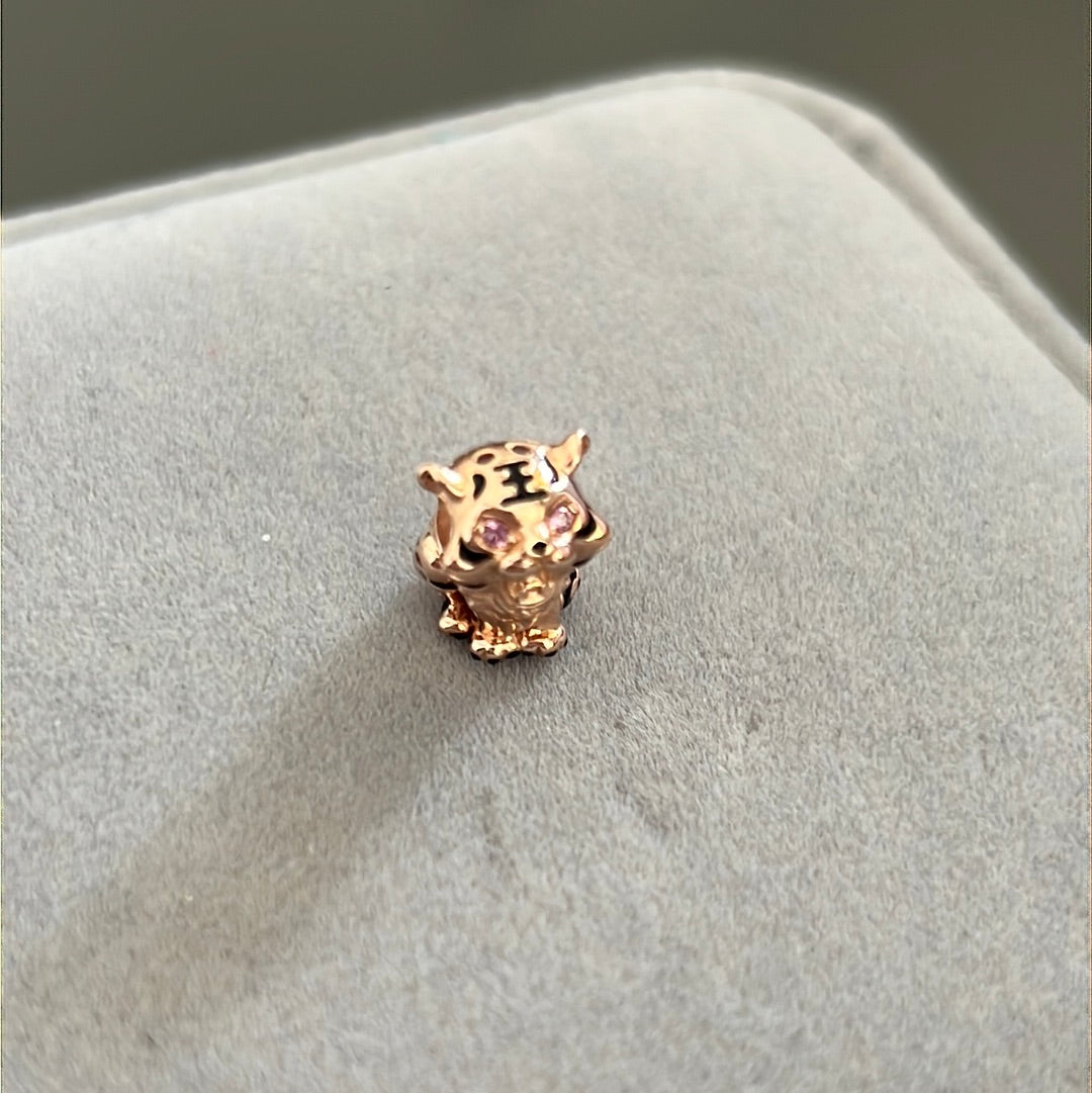 Genuine Pandora Rose Golf Chinese Tiger Pave Charm