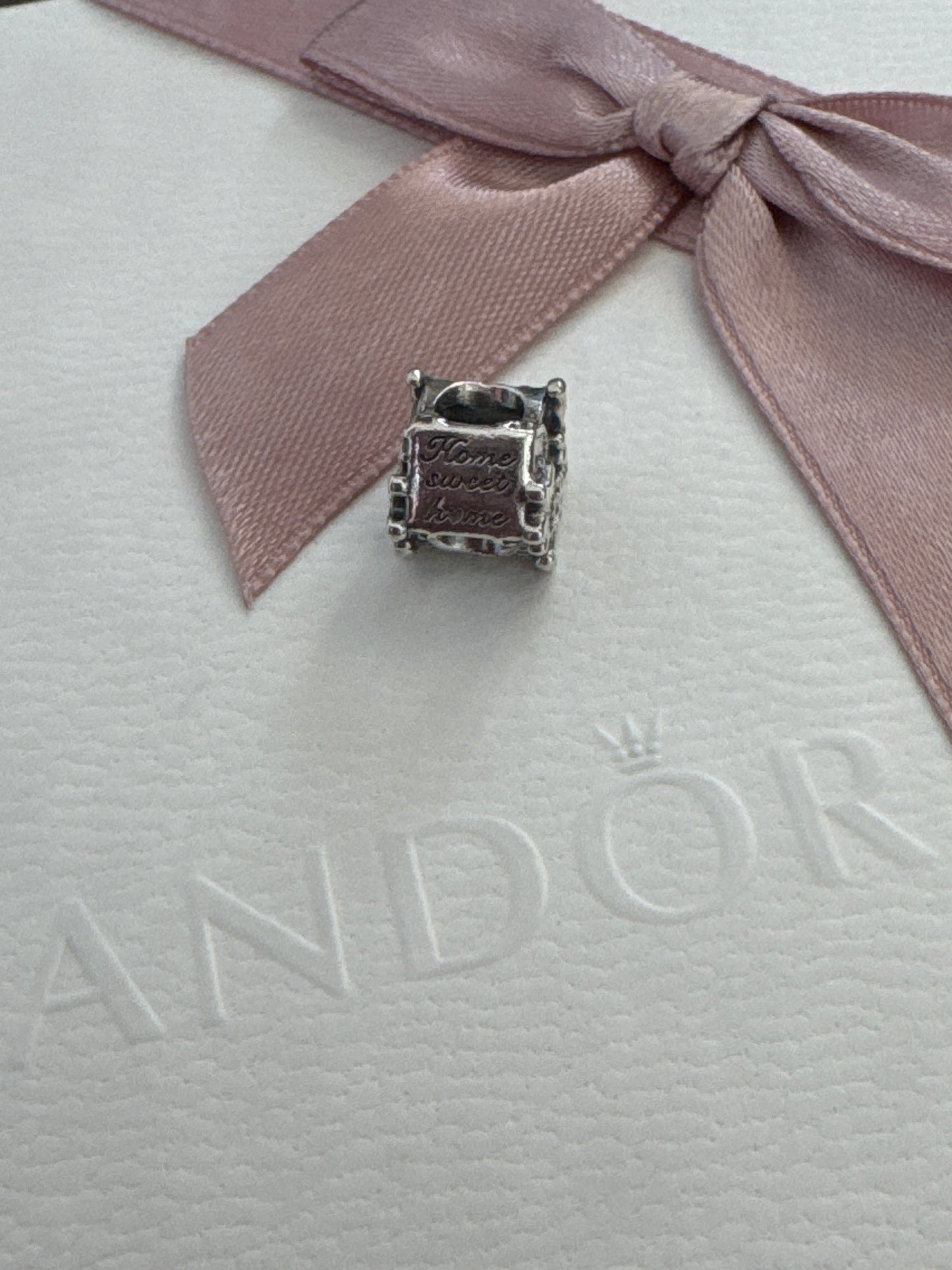 Genuine Pandora Gingerbread Man House Enamel Charm