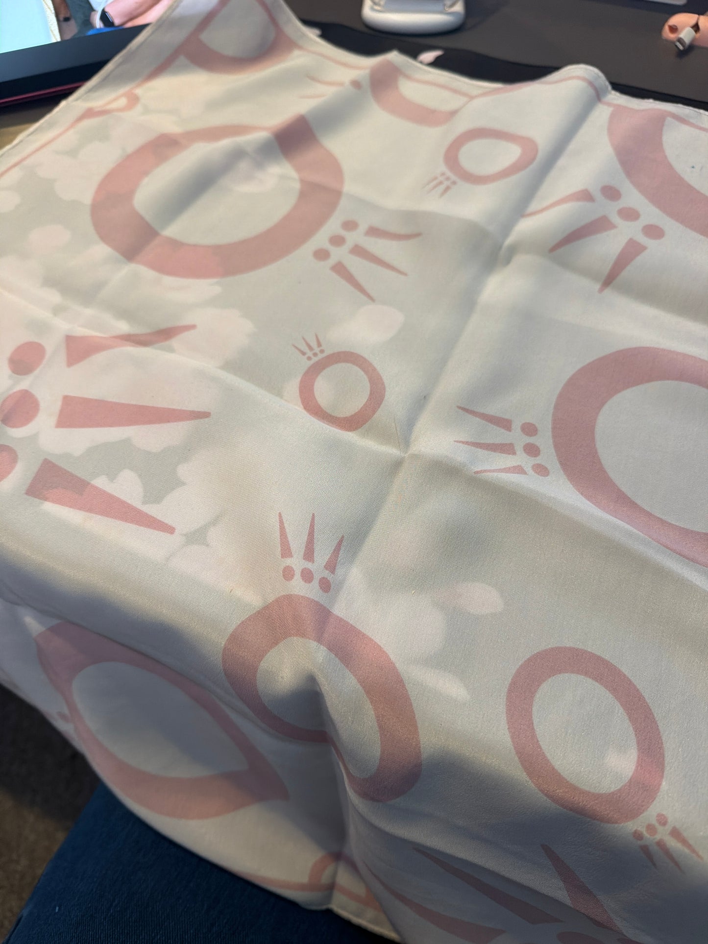 Genuine Pandora Handmade 100% Silk Staff Scarf HTF Collectors Piece