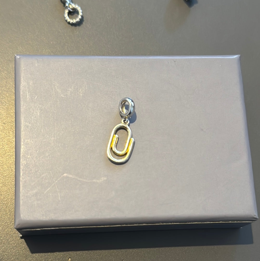 Genuine Chamilia Paperclip Dangle Charm