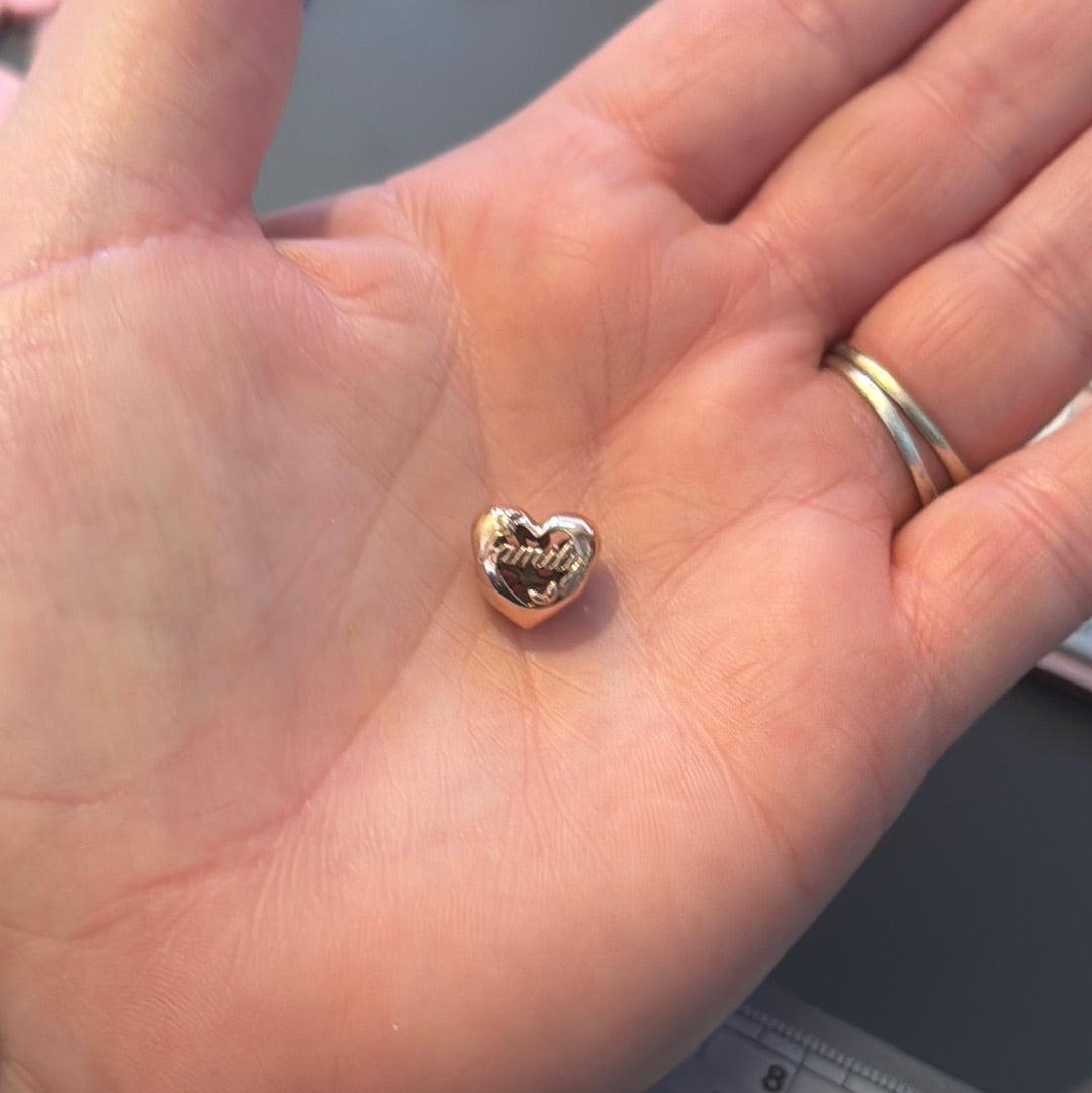 Genuine Pandora Rose Gold Roots Family Openwork Charm
