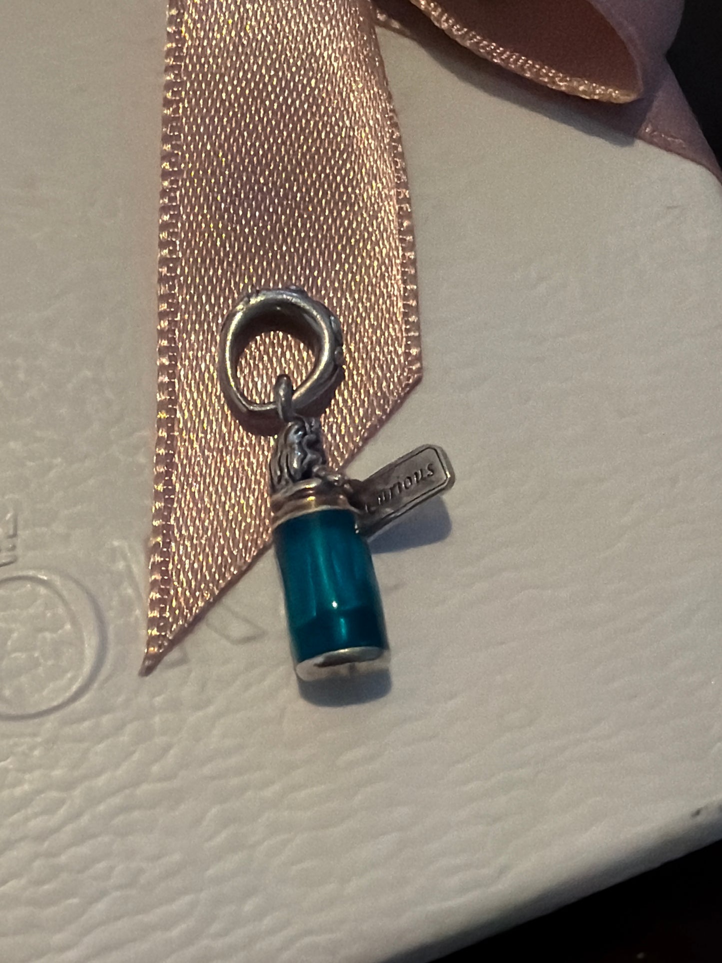 Genuine Pandora Disney Alice in Wonderland Drink Me Pendant Charm