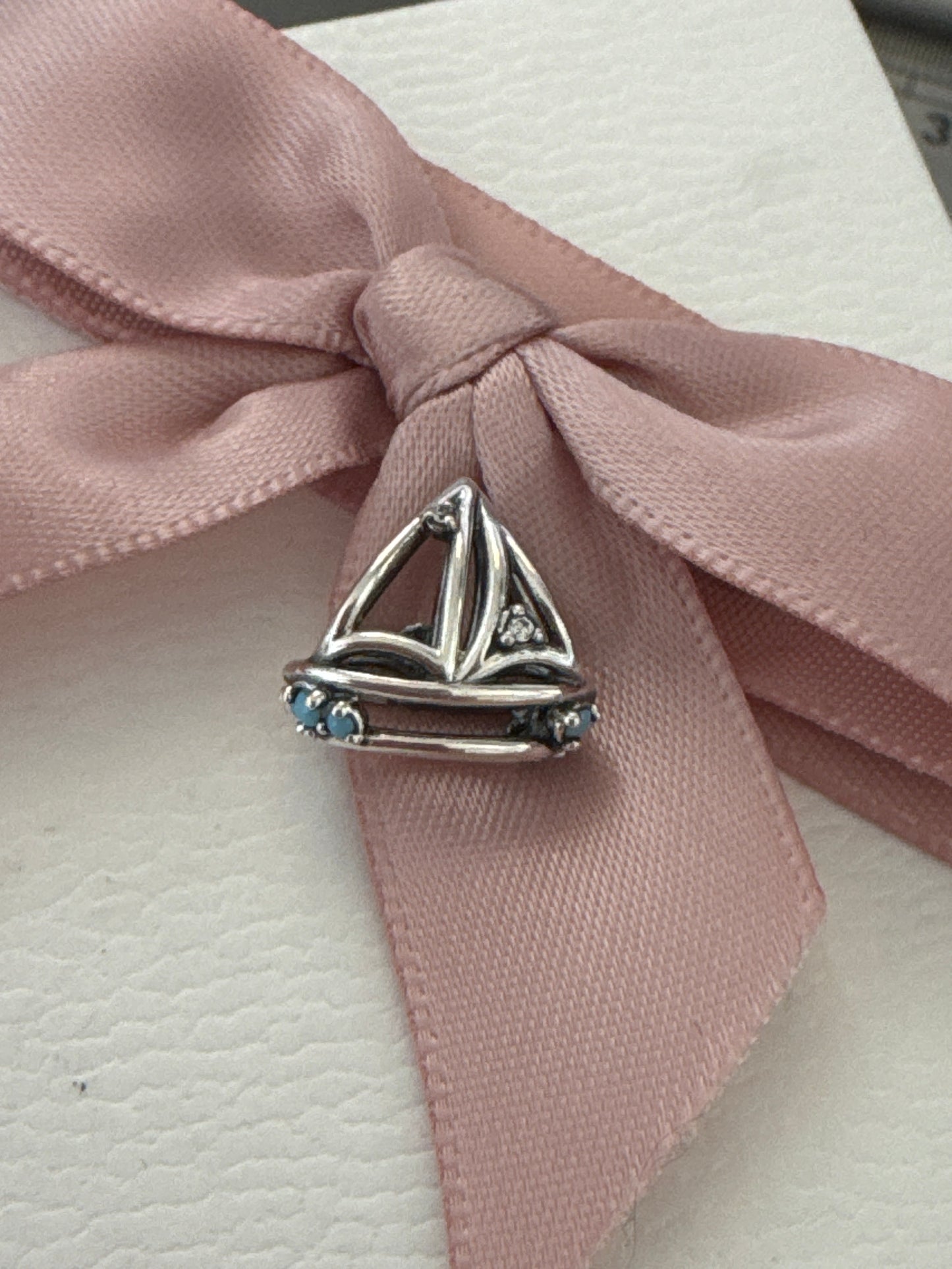 Genuine Pandora Open New Style Cruise Ship Travel Boat CZ Charm