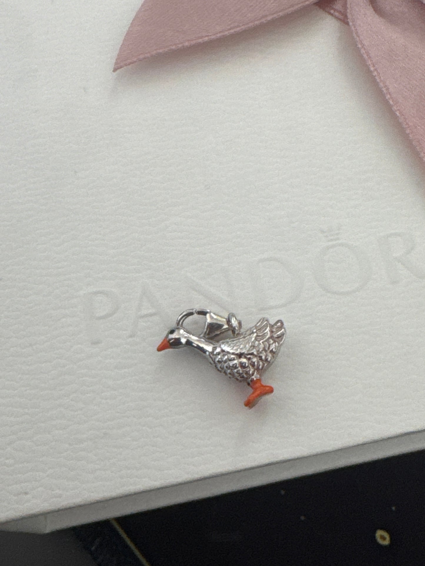 Genuine Thomas Sabo Enamel Club Goose Dangle Charm