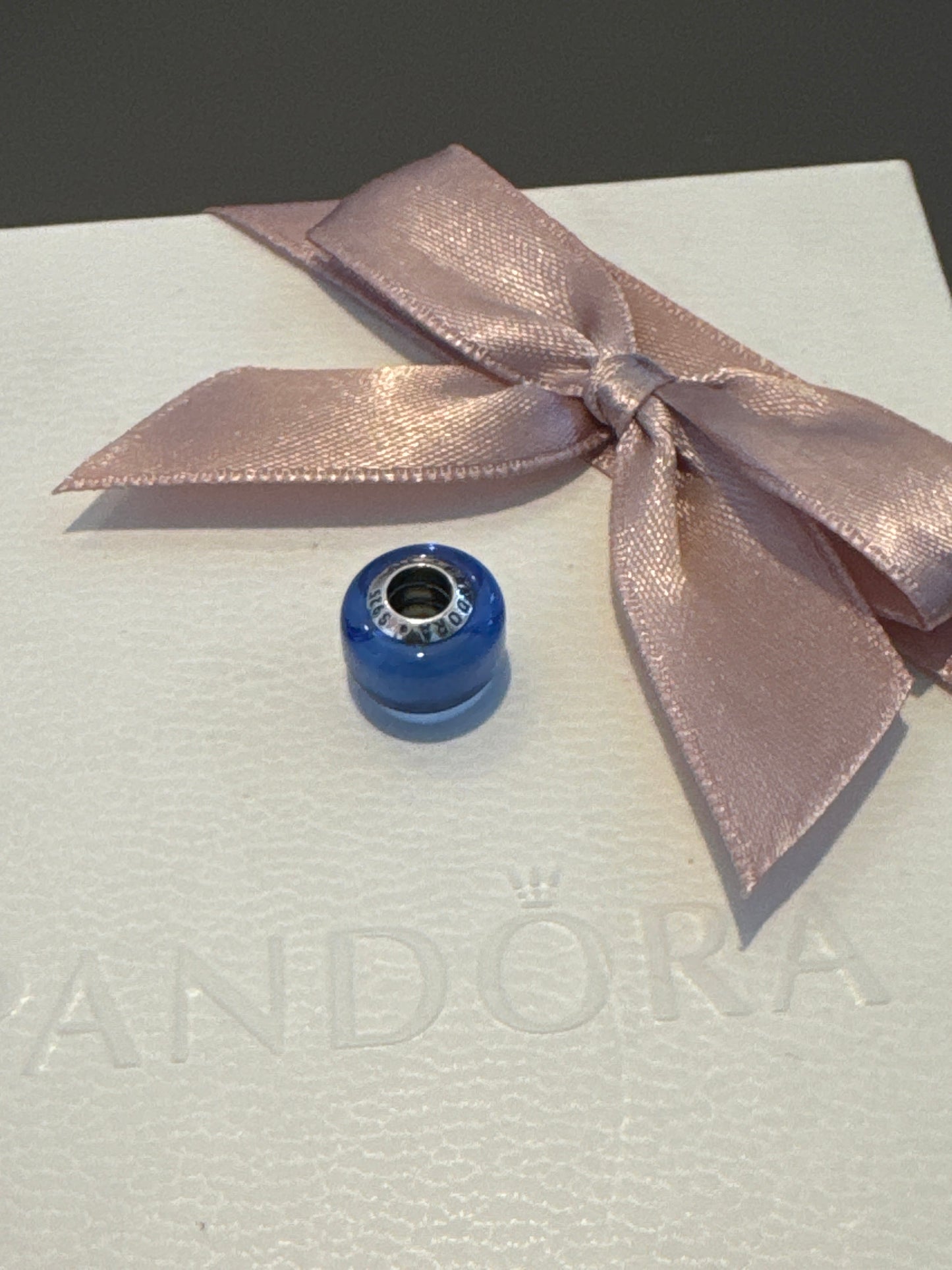 Genuine Pandora Mini Murano Blue Charm
