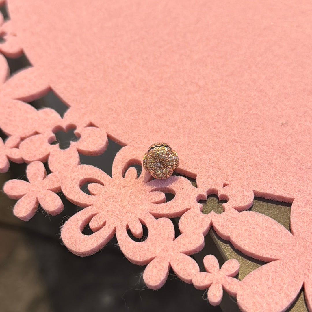 Genuine Gnoce Pave Pumpkin Charm
