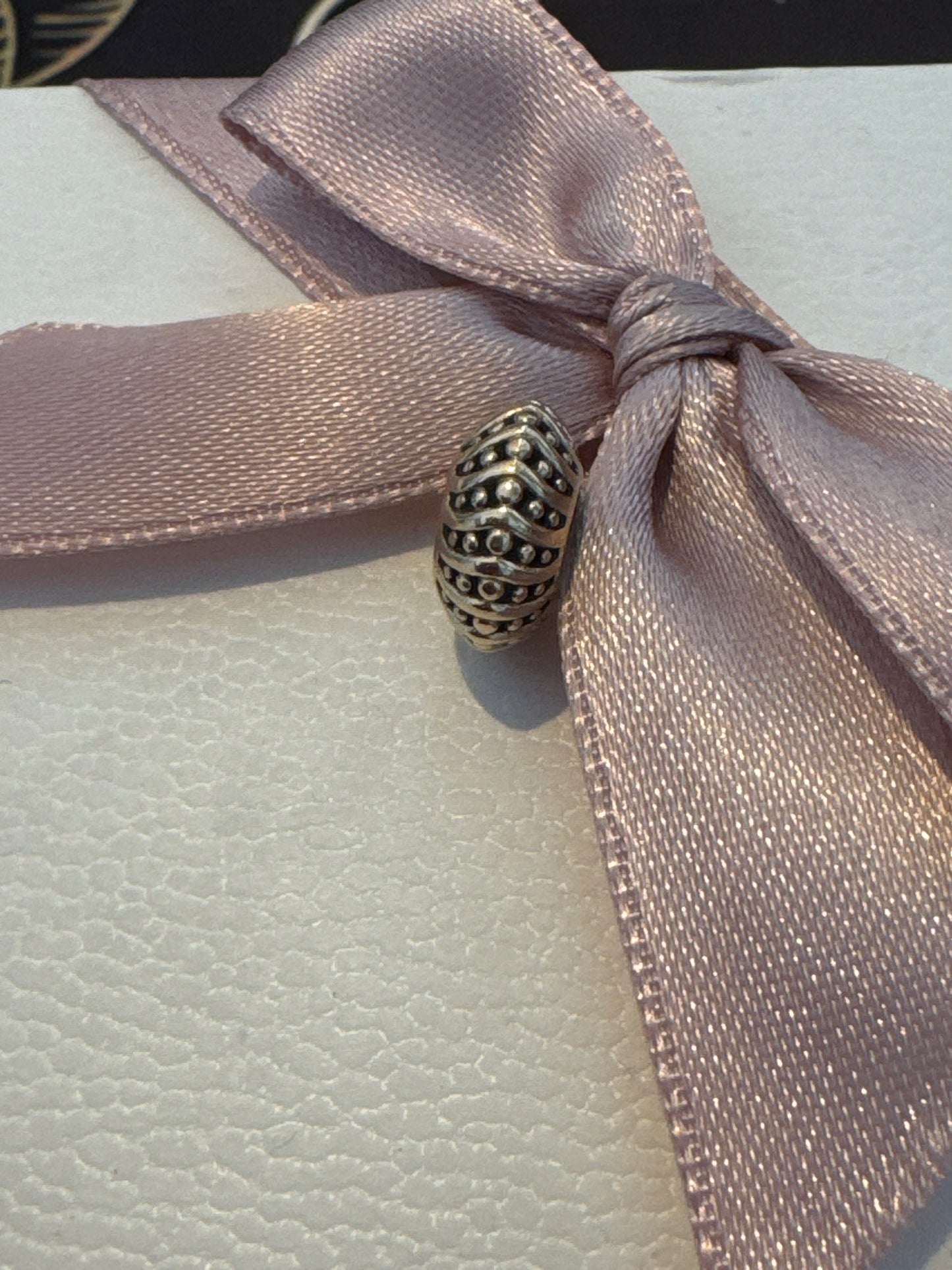 Genuine Pandora Solid Gold 14ct Beautiful Mystic Serenity Spacer Charm RARE