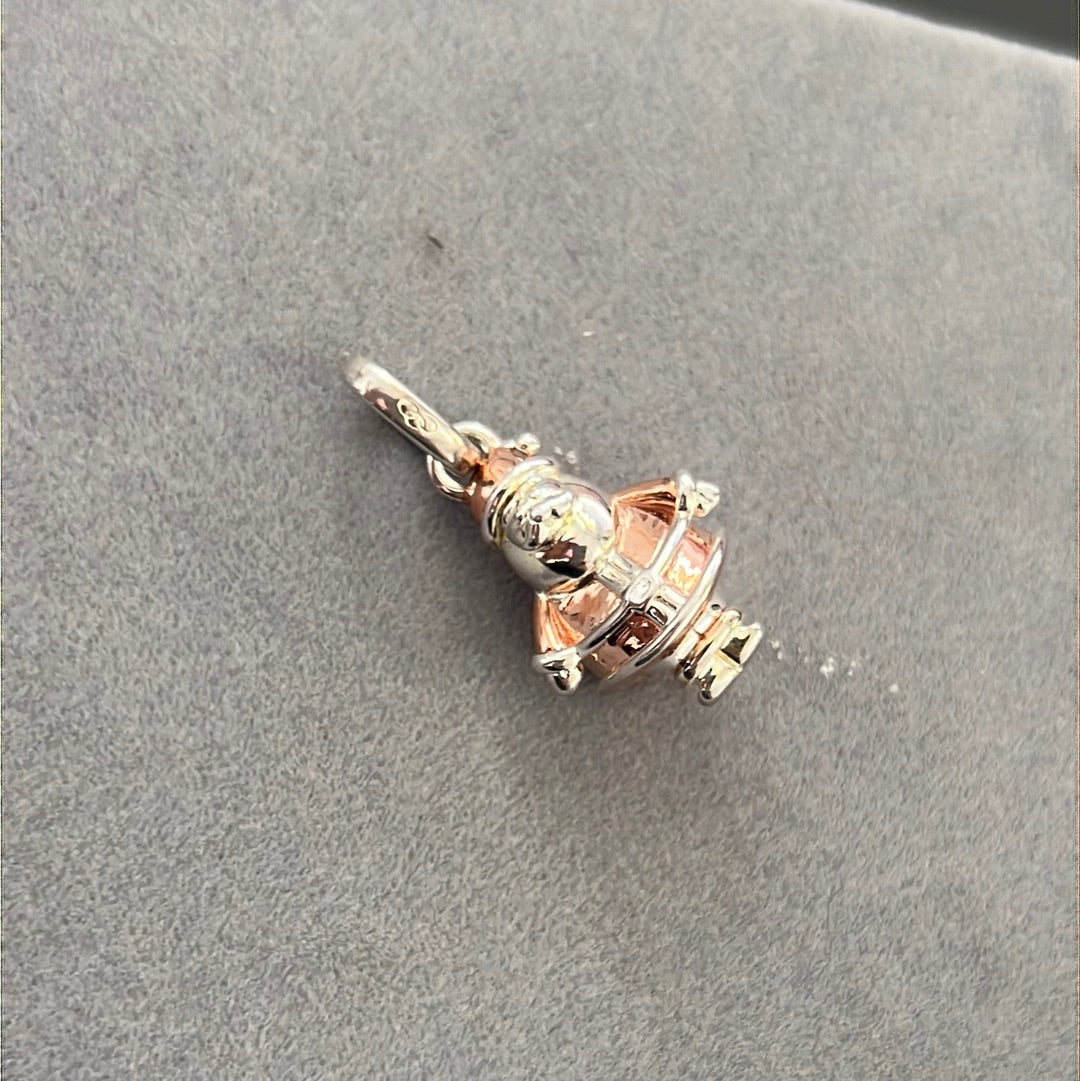 Genuine Links of London Rose Gold Santa New Dangle Charm