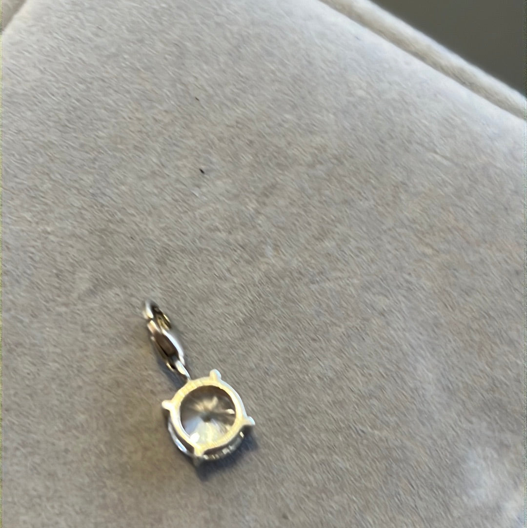 Genuine Thomas Sabo Sterling Silver Dangle Clear CZ Charm
