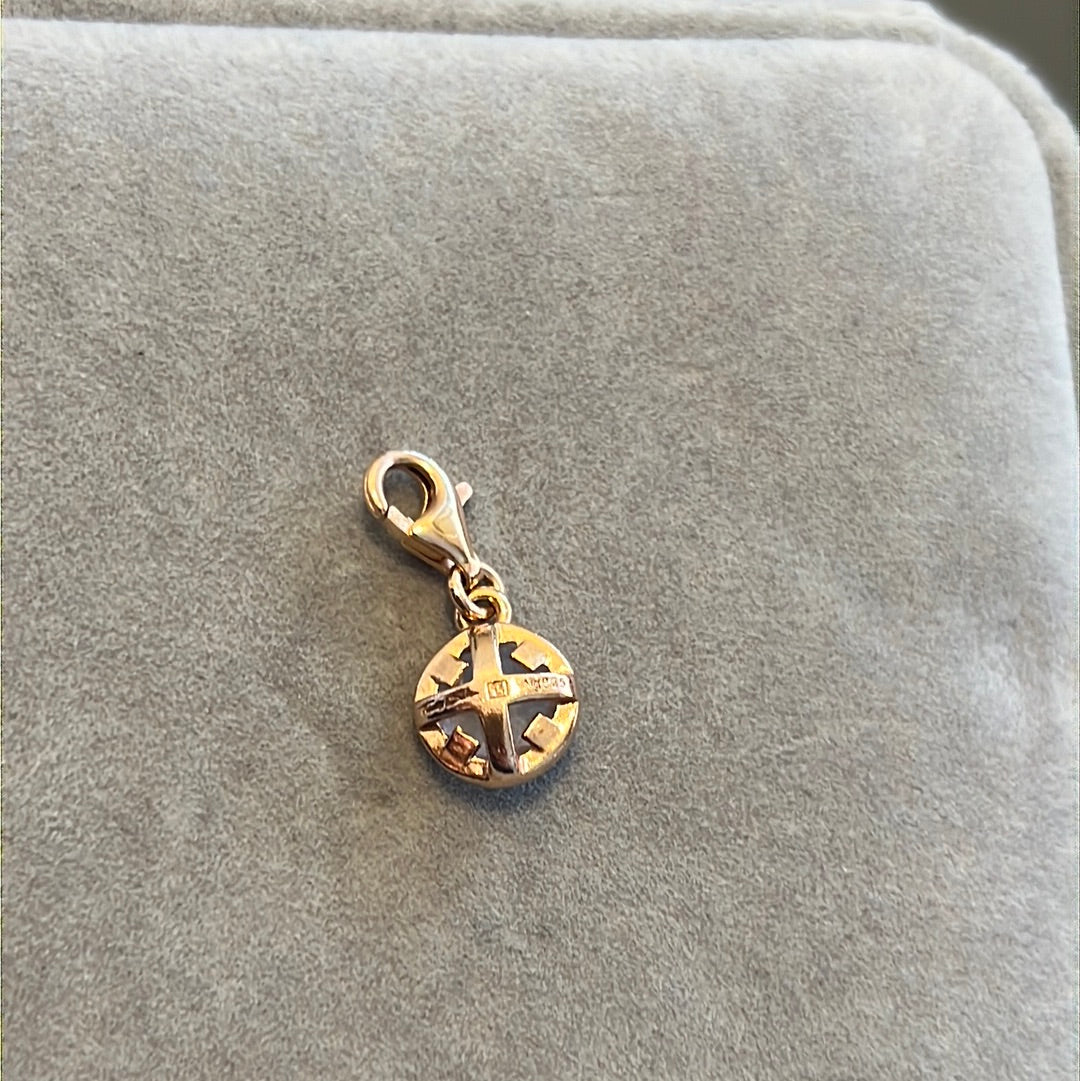 Genuine Thomas Sabo Rose Gold Pale Pink October Birthstone Dangle Charm