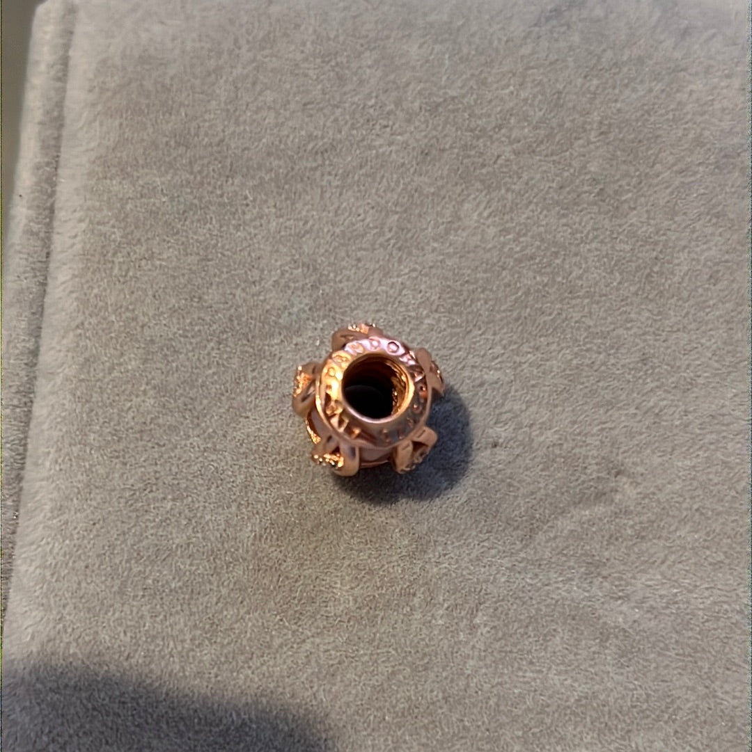 Genuine Pandora  Rose Gold Bonds of Love Charm