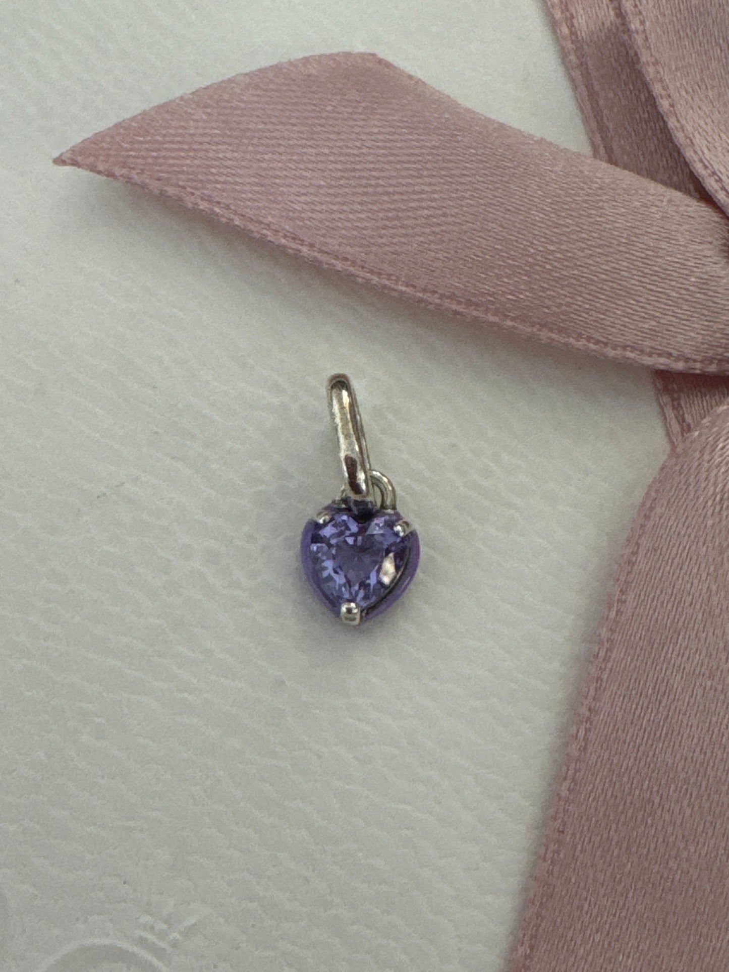 Genuine Pandora Me Micro Dangle CZ Chakra Purple Charm