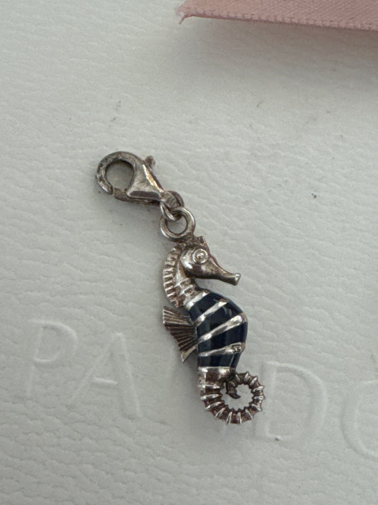 Thomas Sabo Sterling Silver Enamel Seahorse Animal Clip Dangle