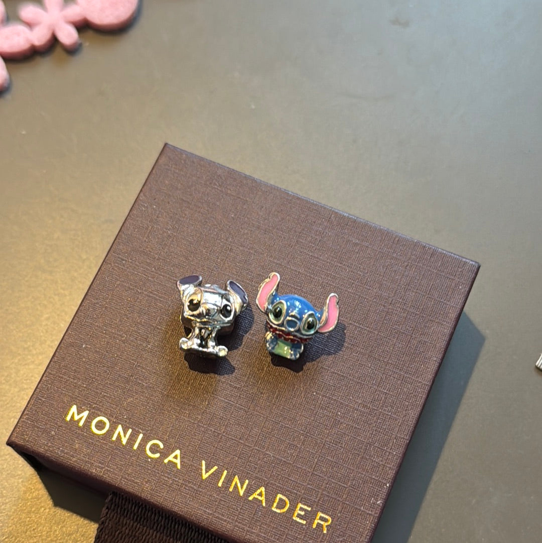 Pair of Stitch Enamel Charms